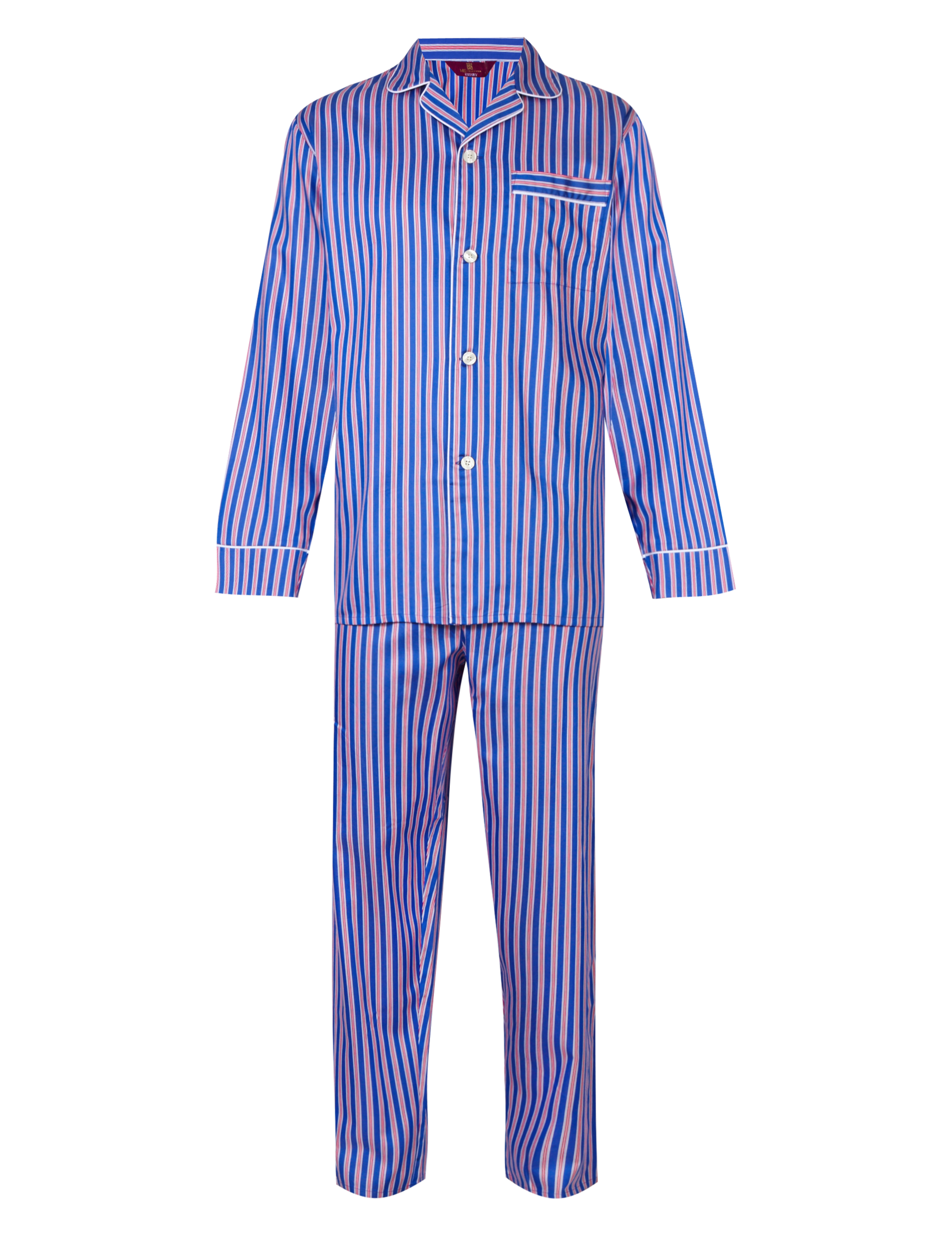 Pure Egyptian Cotton Bold Striped Pyjama Set 2 of 4