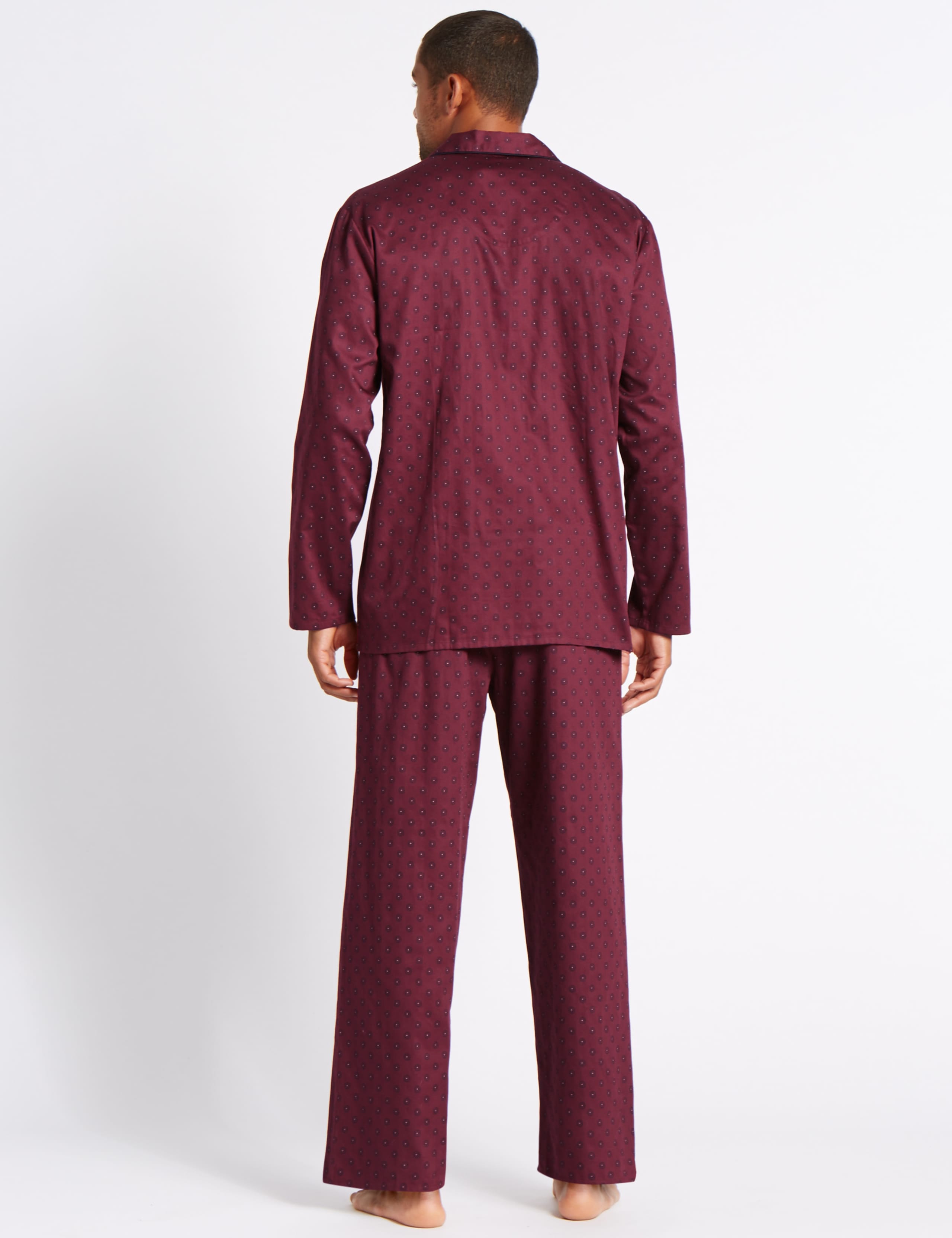 Pure Cotton Ditsy Print Pyjama Set 3 of 6