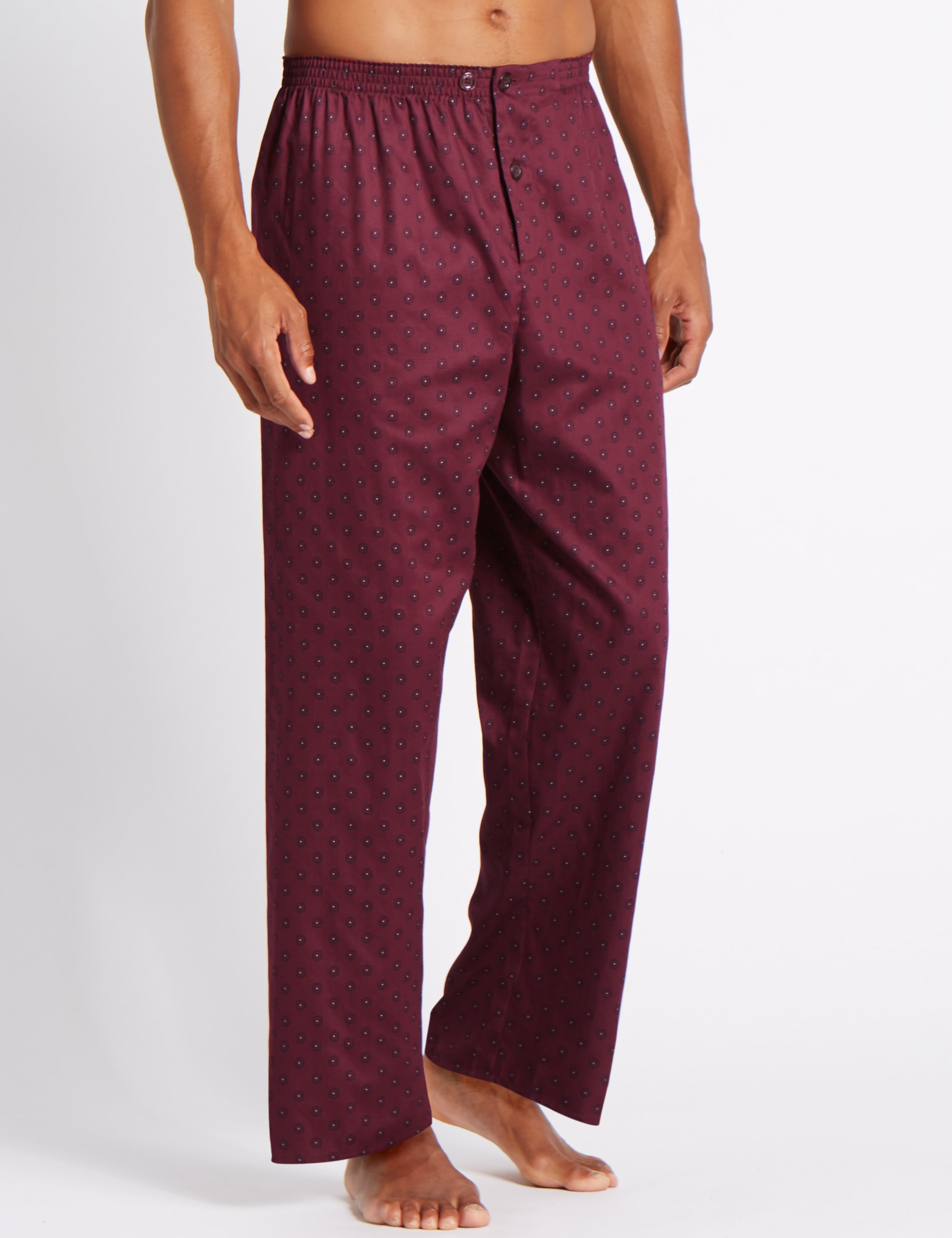 Pure Cotton Ditsy Print Pyjama Set 4 of 6