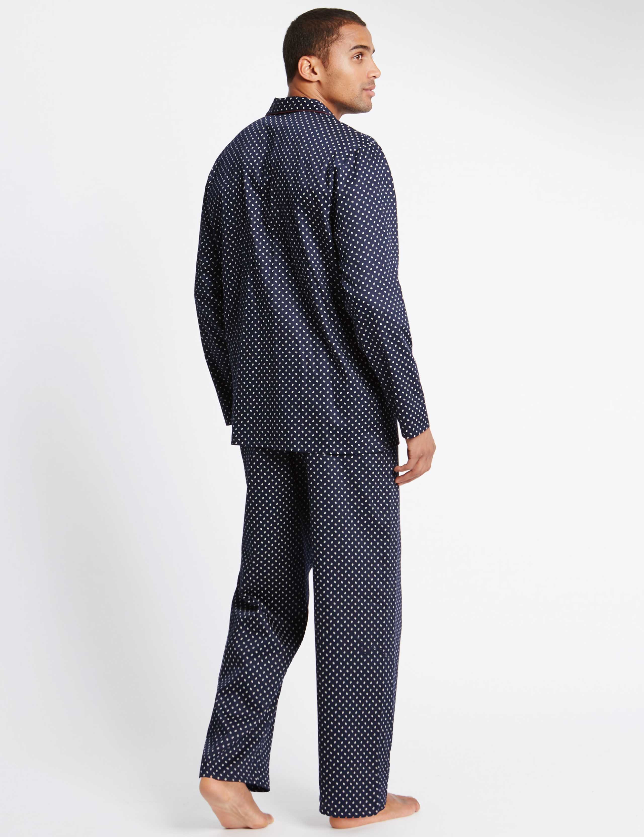 2in Longer Pure Cotton Printed Pyjama Set 3 of 4