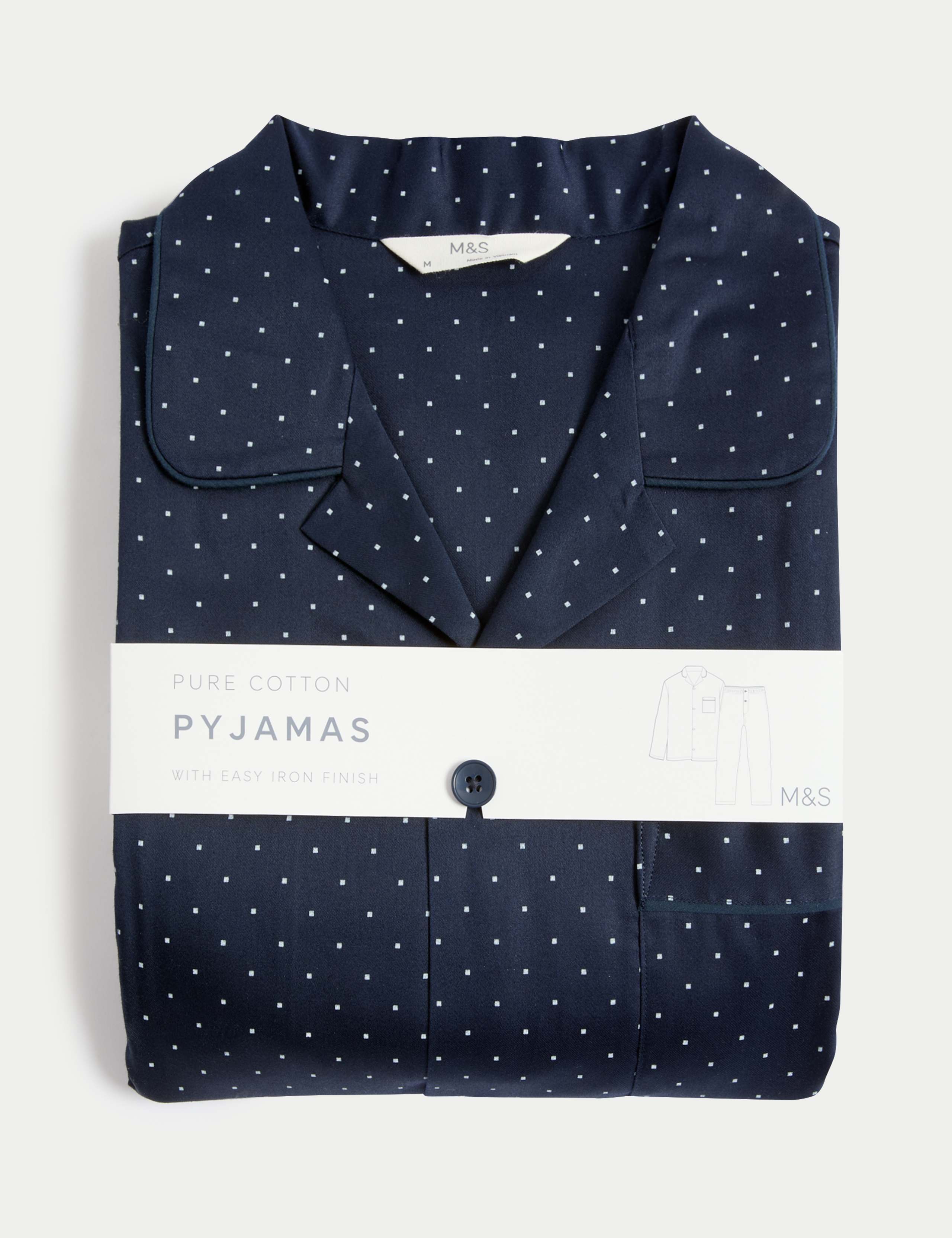 Pure Cotton Polka Dot Pyjama Set 6 of 6