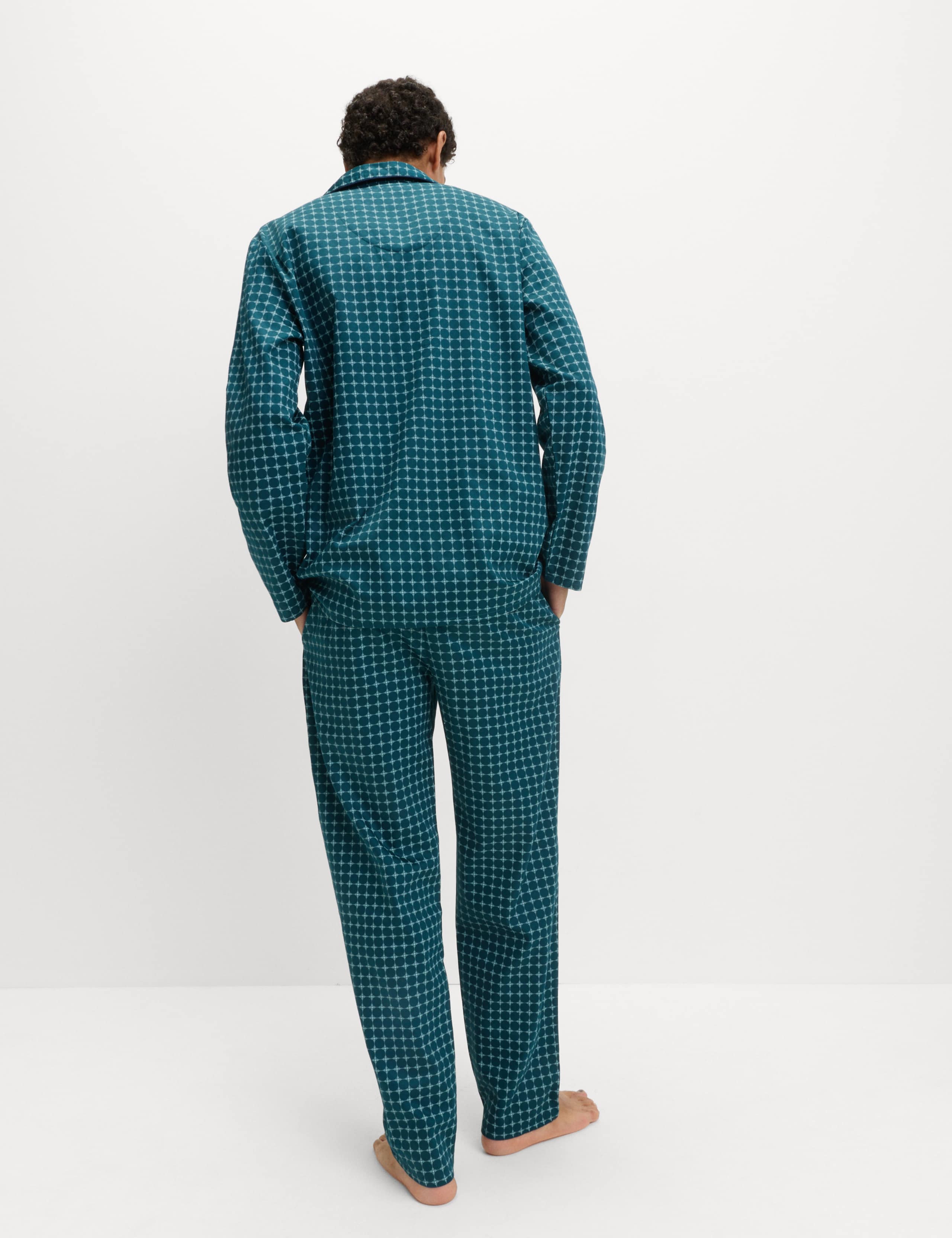 Pure Cotton Foulard Print Pyjama Set 4 of 5