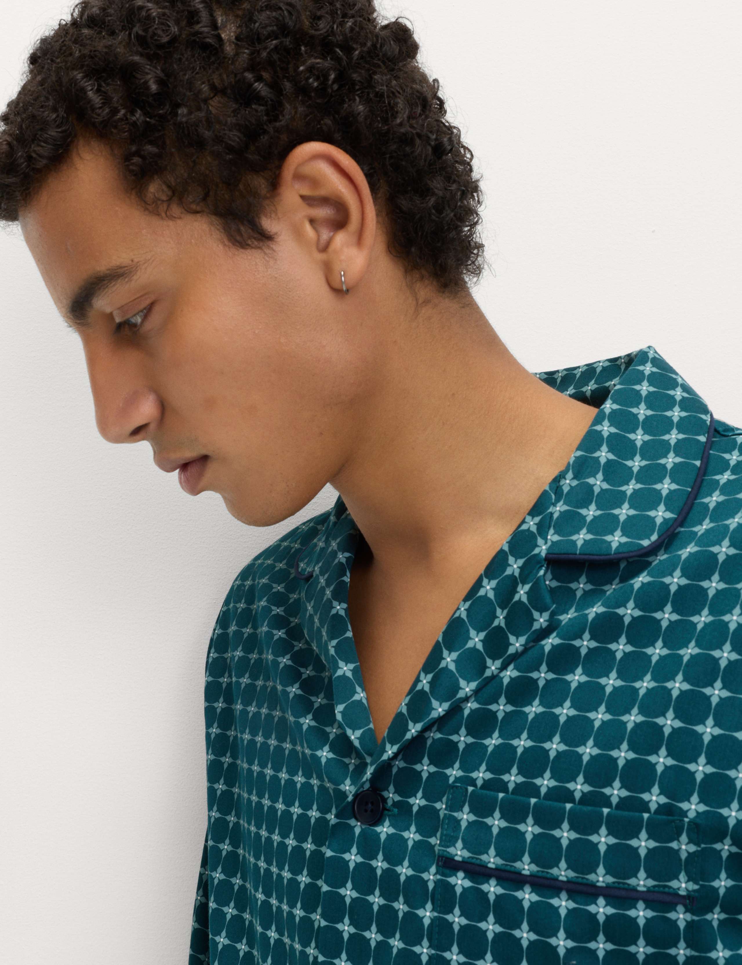 Pure Cotton Foulard Print Pyjama Set 5 of 5