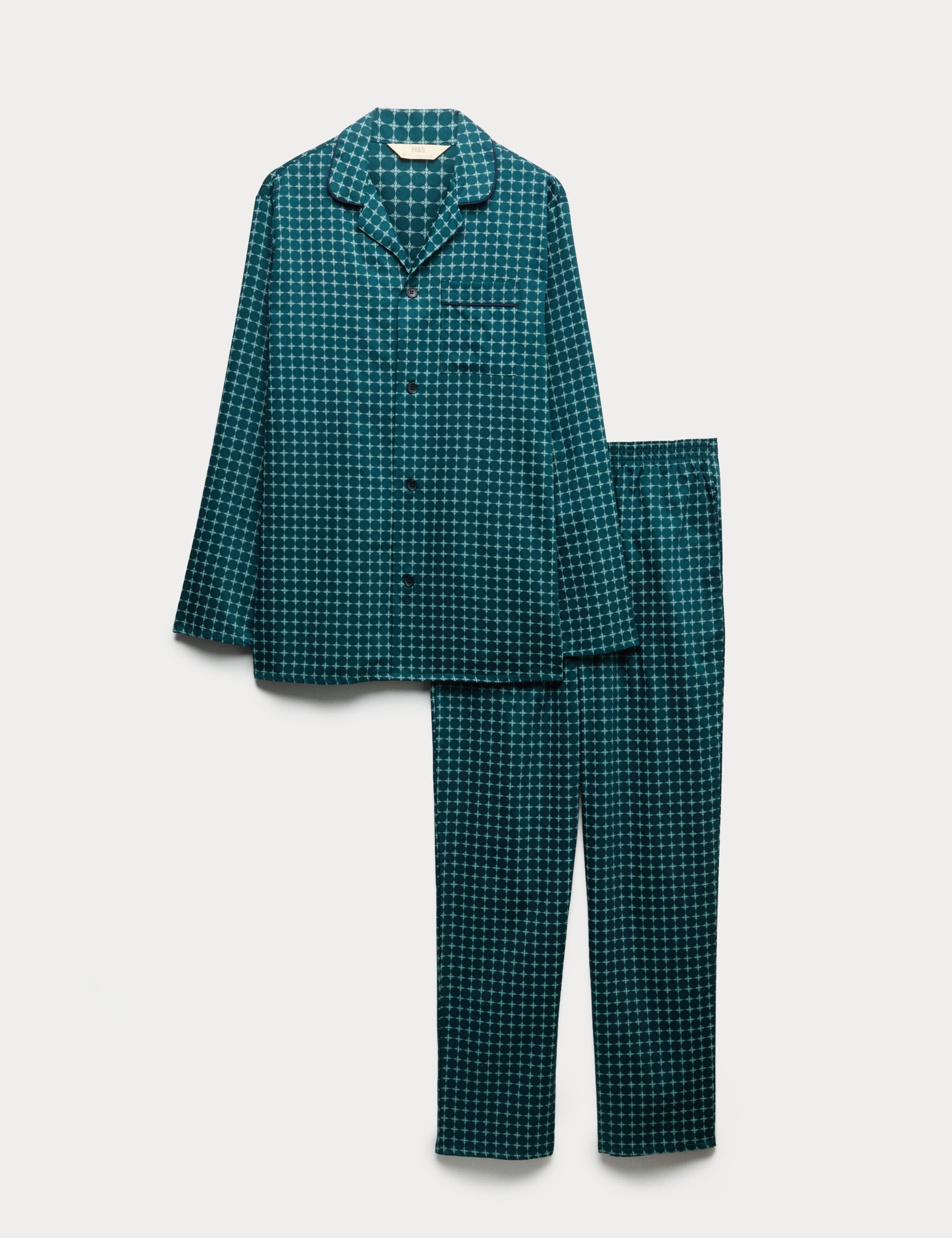 Pure Cotton Foulard Print Pyjama Set 2 of 5