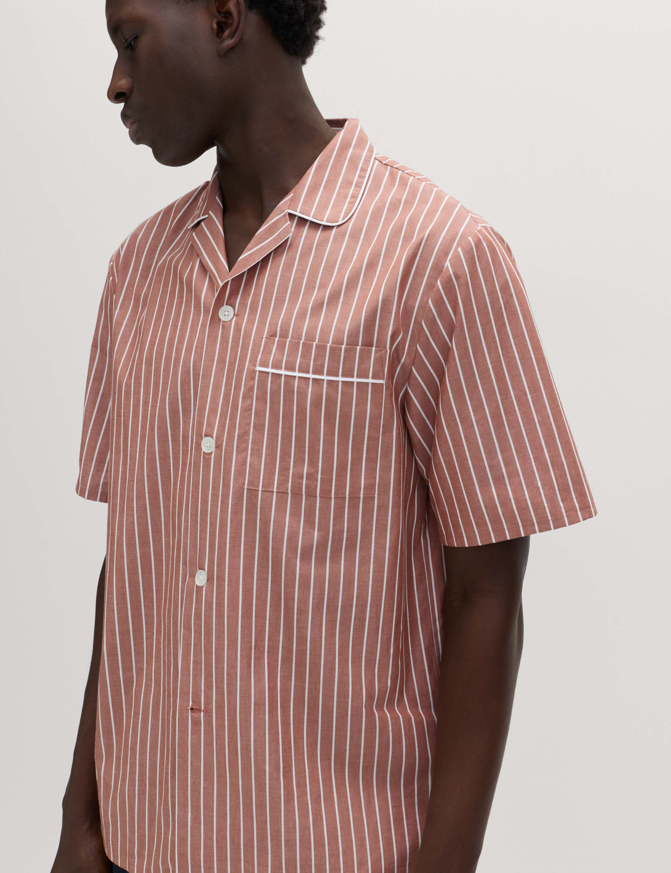 Pure Cotton Striped Pyjama Set 5 of 7