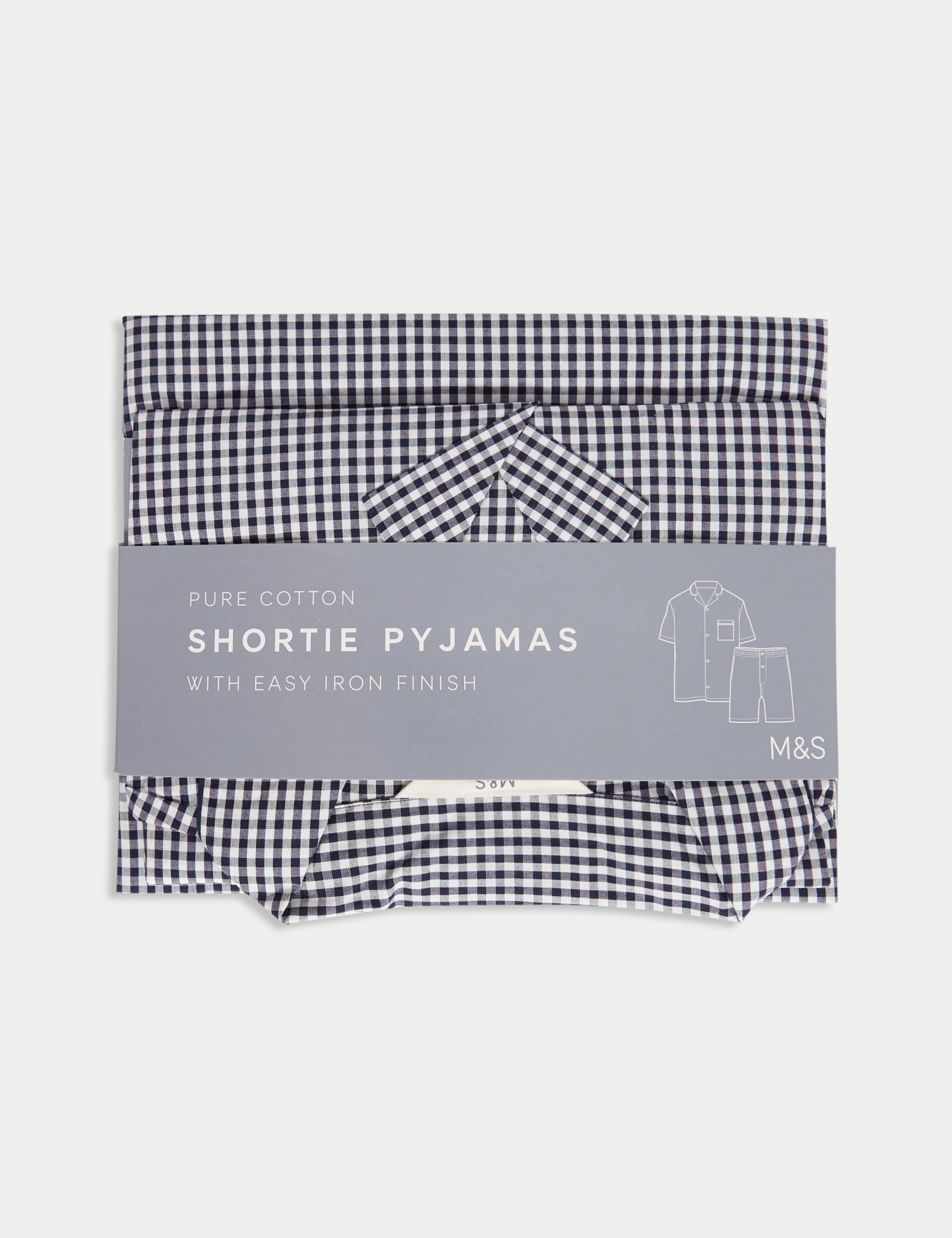 Pure Cotton Checked Pyjama Set 6 of 6