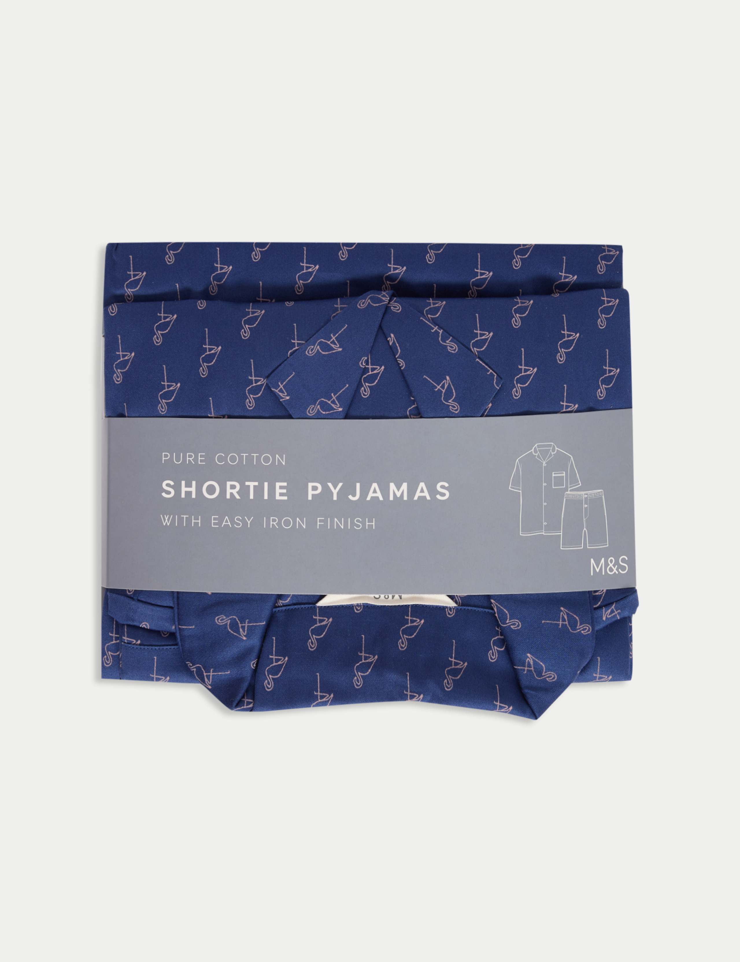 Pure Cotton Flamingo Pyjama Set 7 of 7