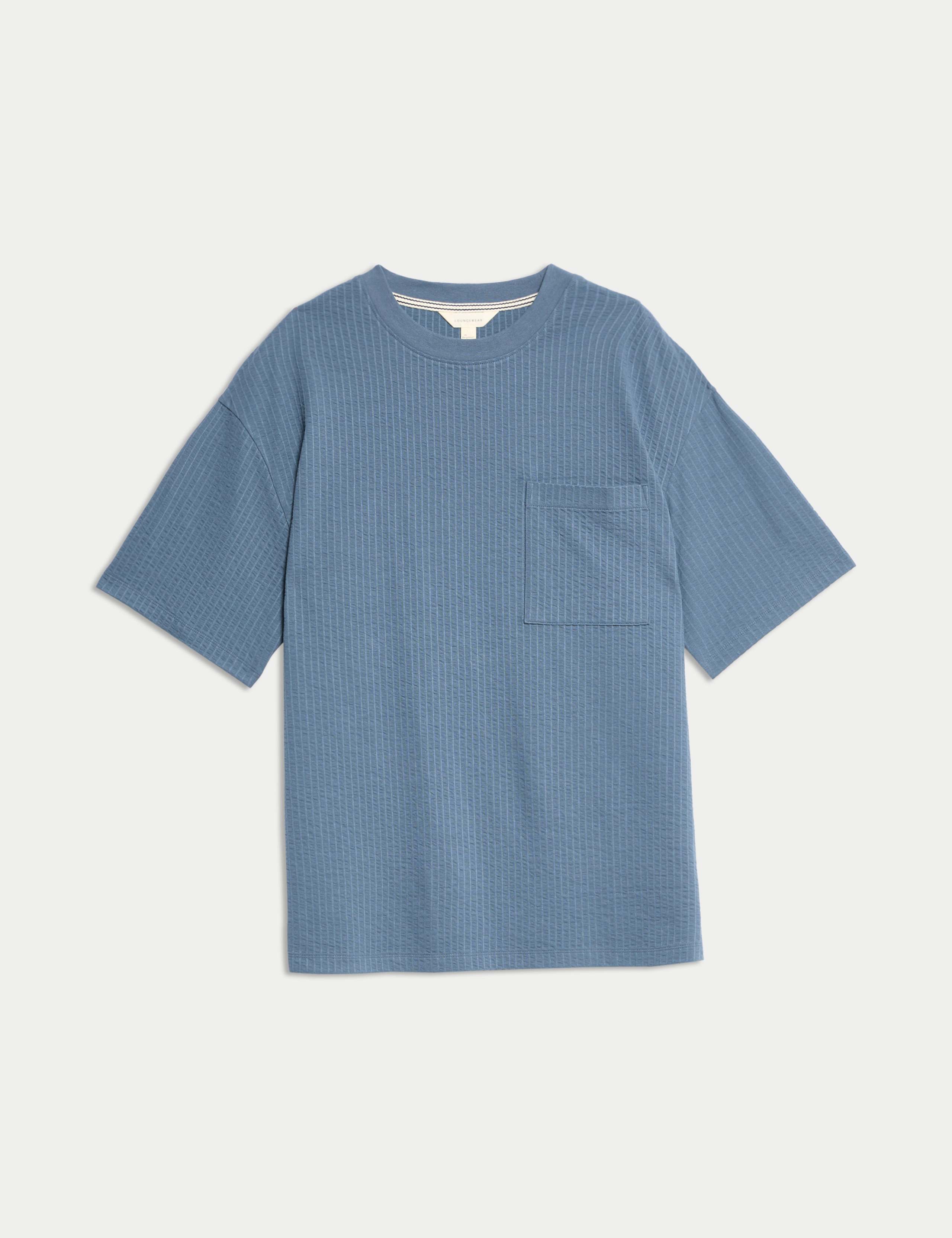 Cotton Rich Textured Loungewear Top 2 of 5