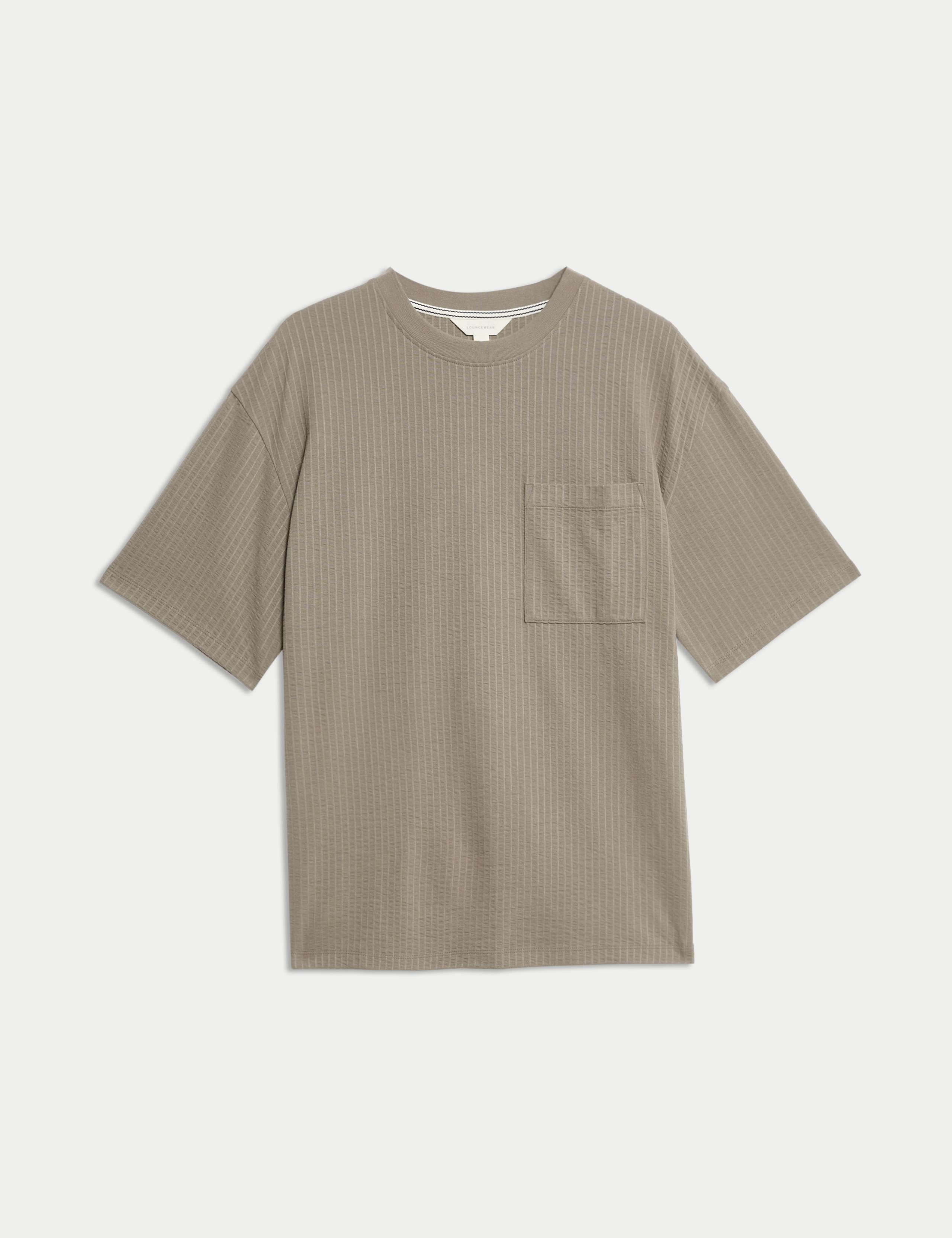 Cotton Rich Textured Loungewear Top 2 of 5