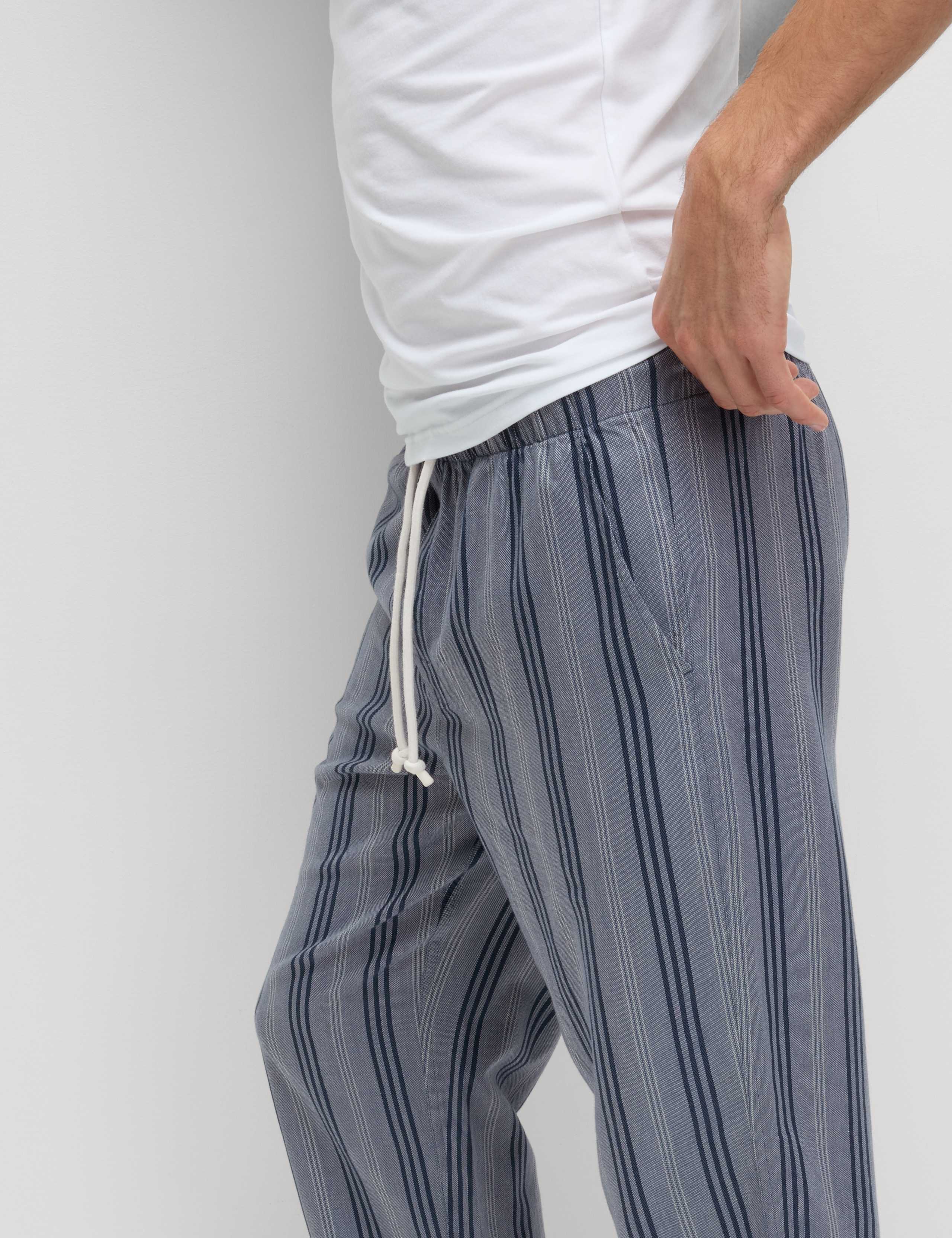 Pure Cotton Striped Loungewear Bottoms 3 of 5