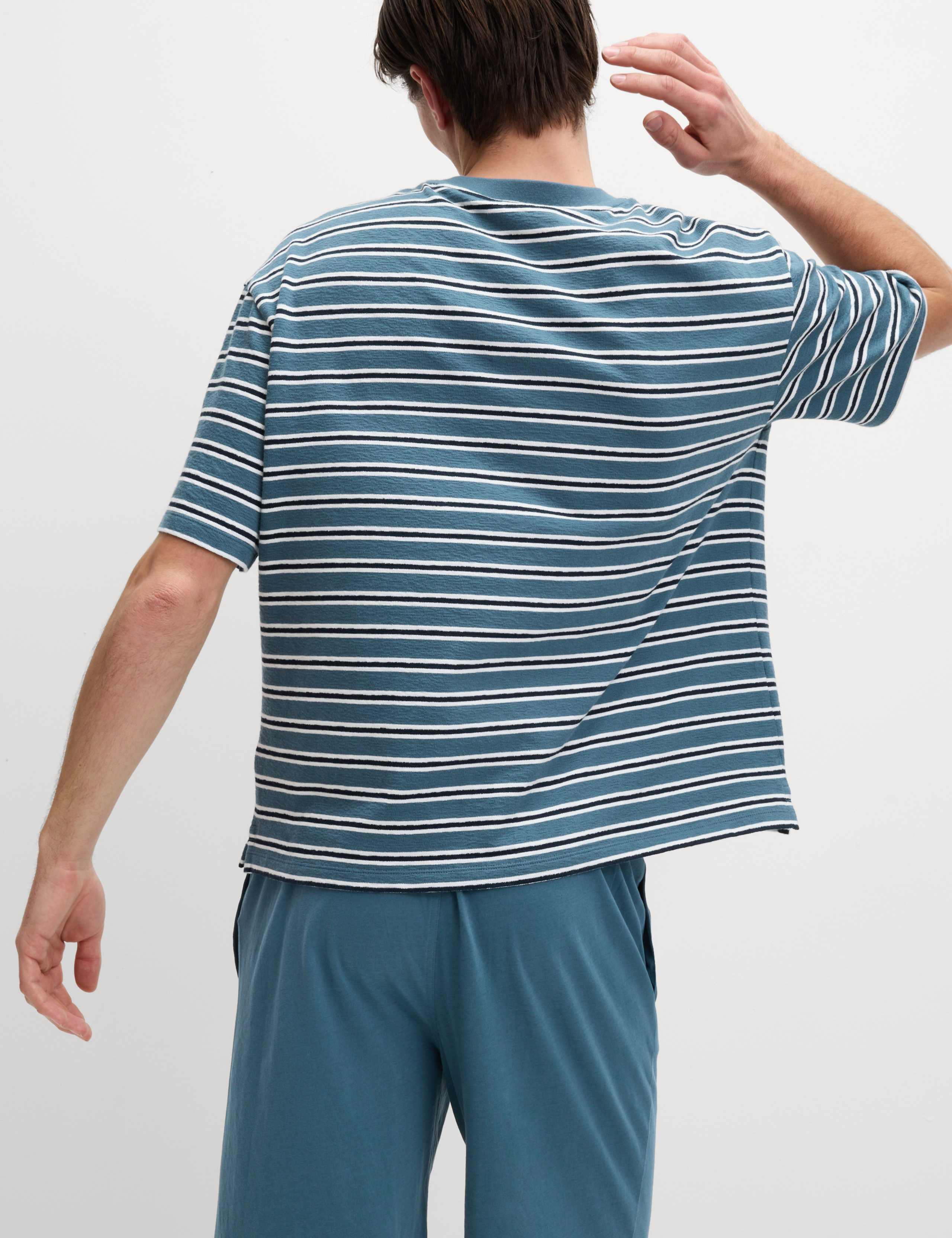 Pure Cotton Striped #1 Dad Pyjama Set 6 of 6