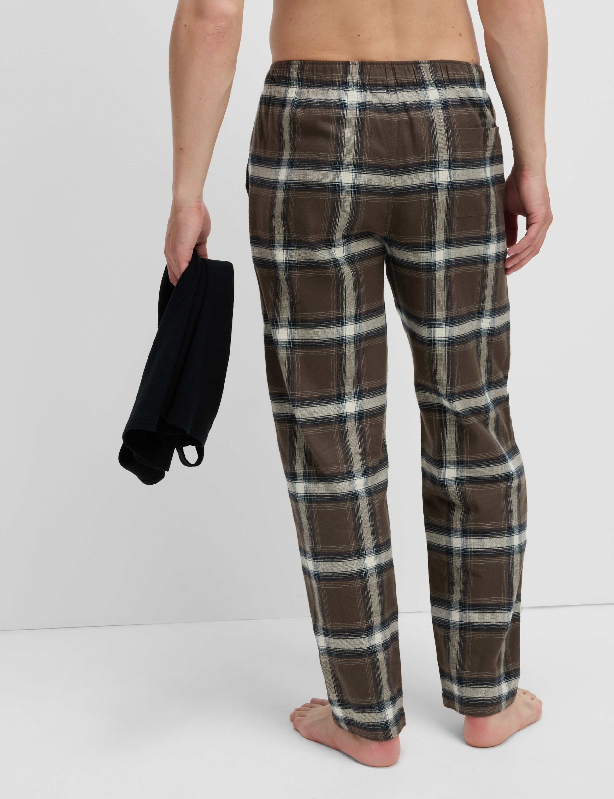 Pure Cotton Checked Pyjama Bottoms 4 of 5