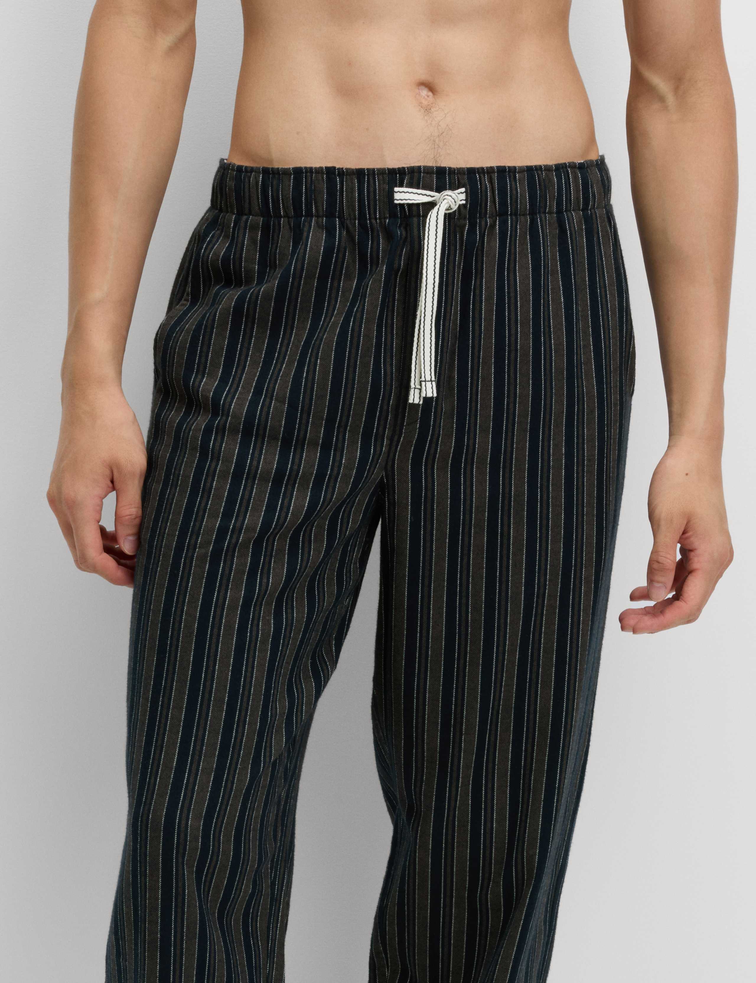 Pure Cotton Striped Loungewear Bottoms 5 of 5