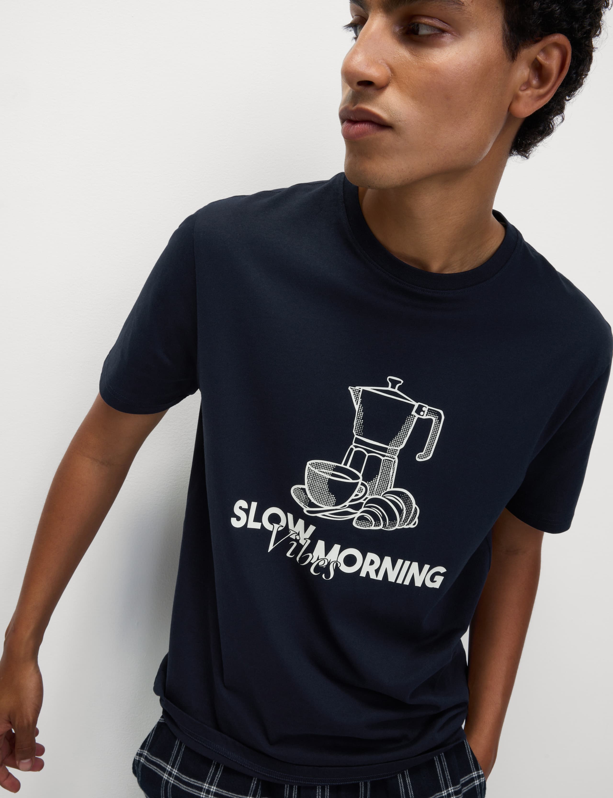 Pure Cotton Graphic Loungewear Top 1 of 5