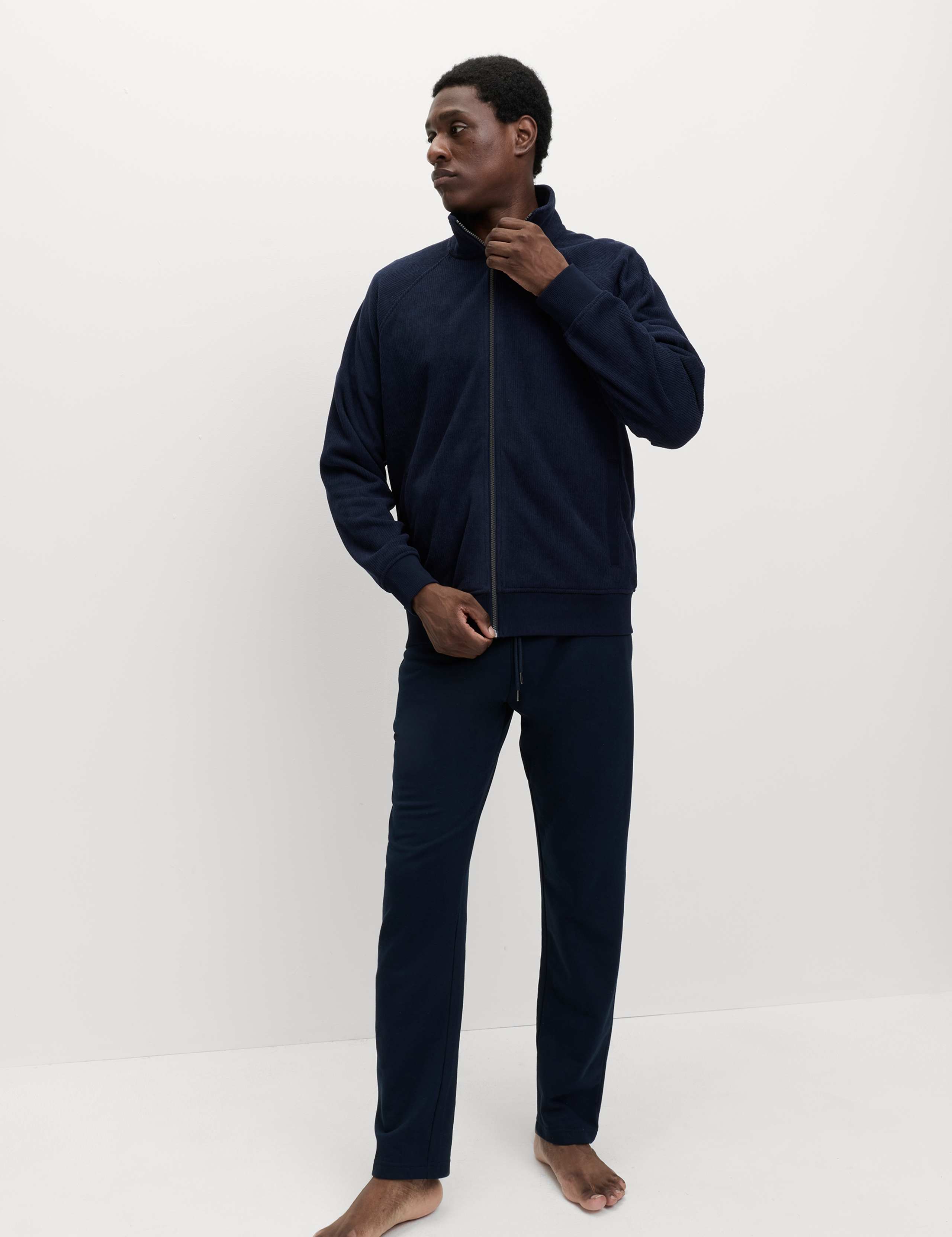 Fleece Zip Up Loungewear Top 3 of 5