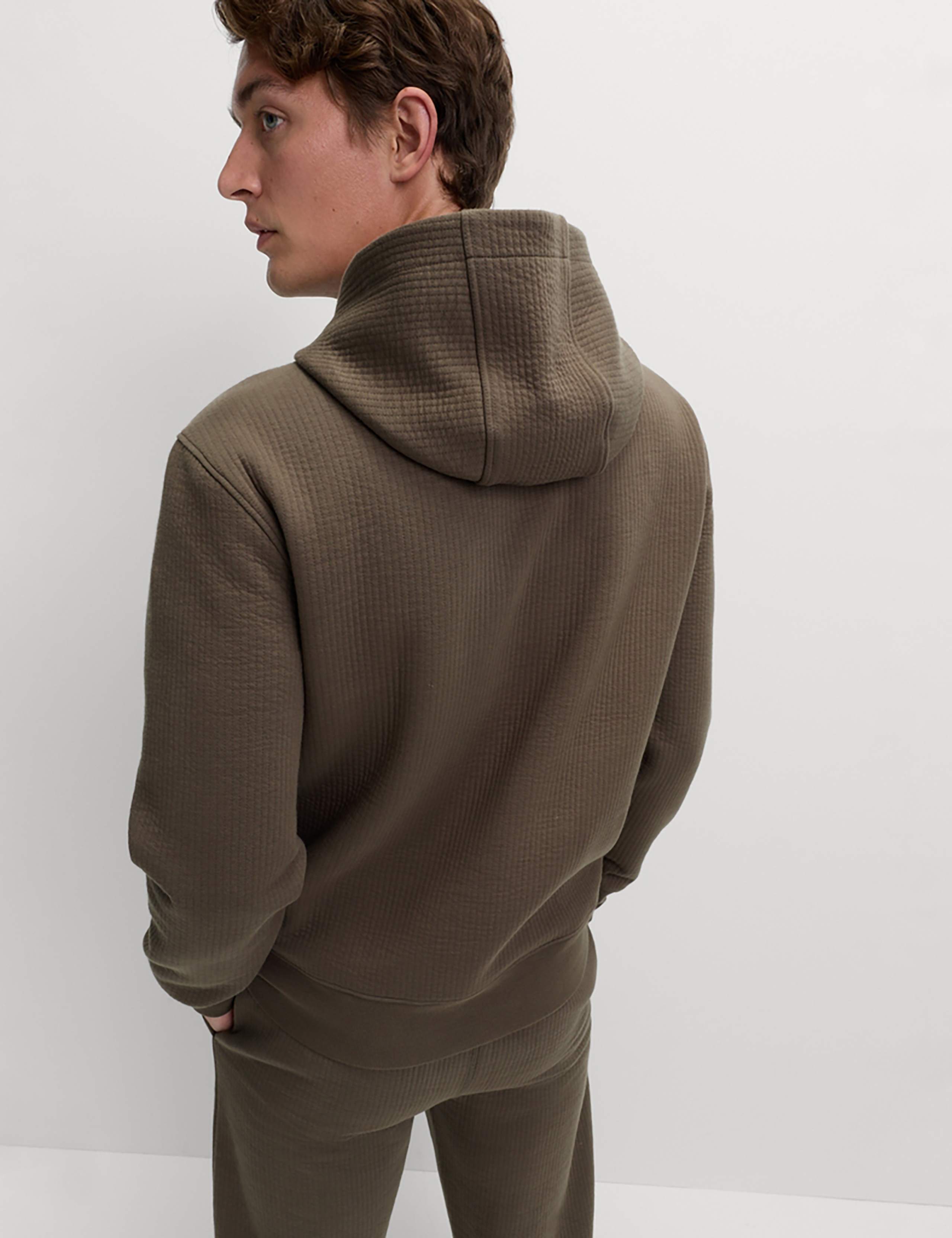 Cotton Rich Quilted Hoodie 4 of 4