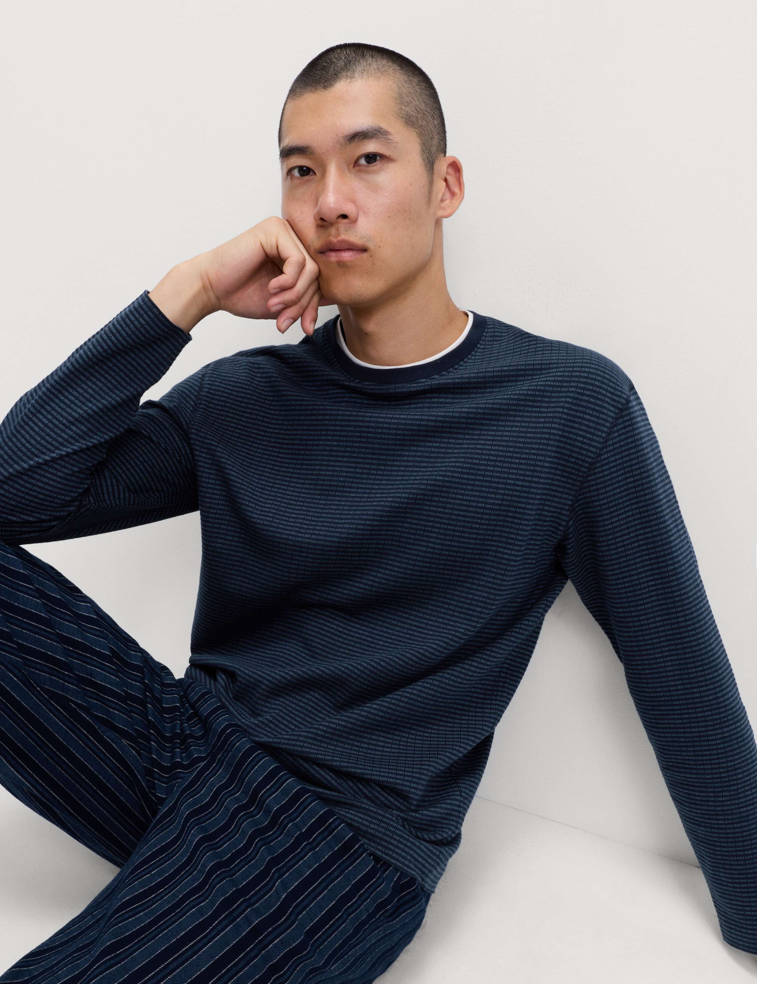 Pure Cotton Textured Loungewear Top 1 of 5