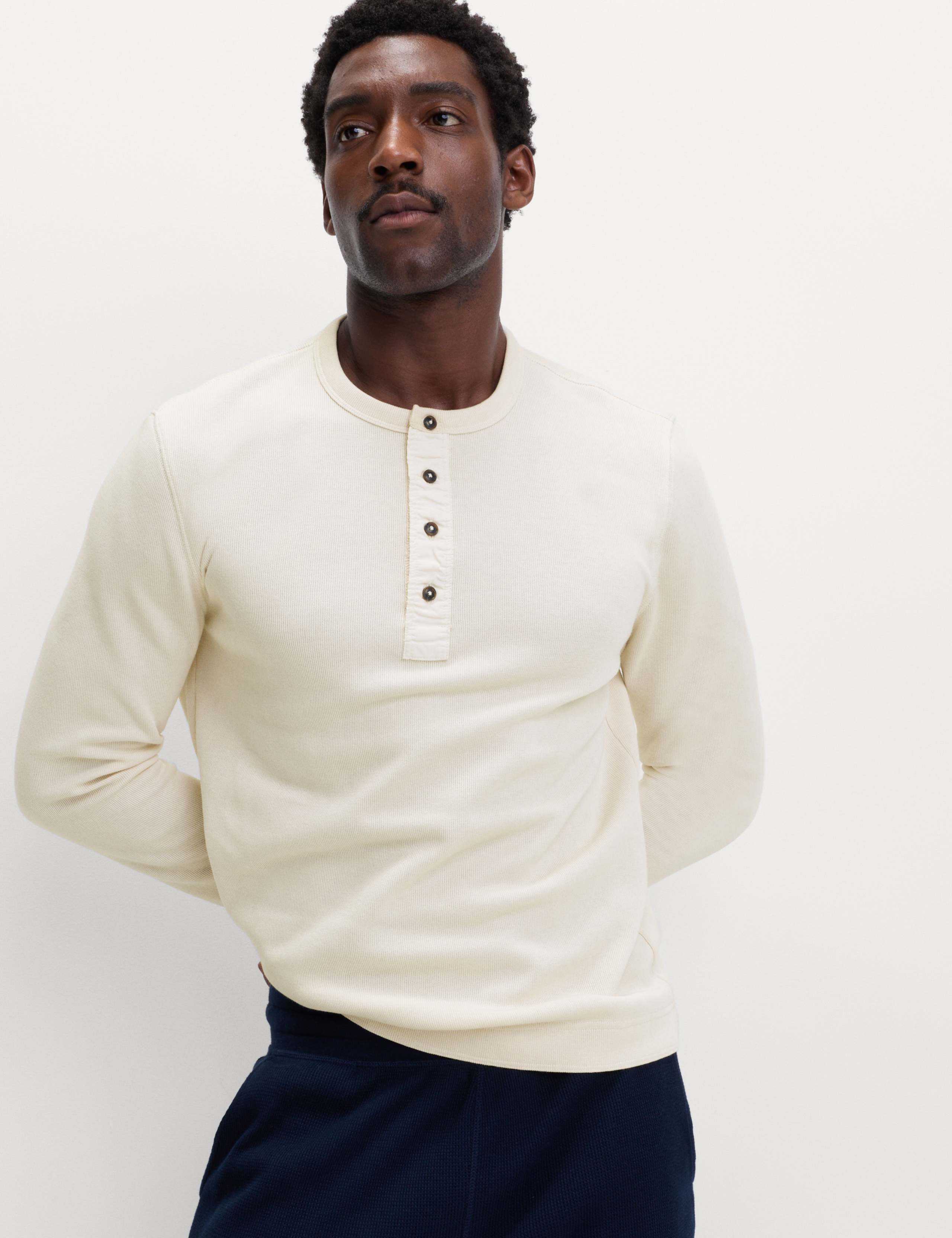 Cotton Rich Ribbed Loungewear Top 1 of 6