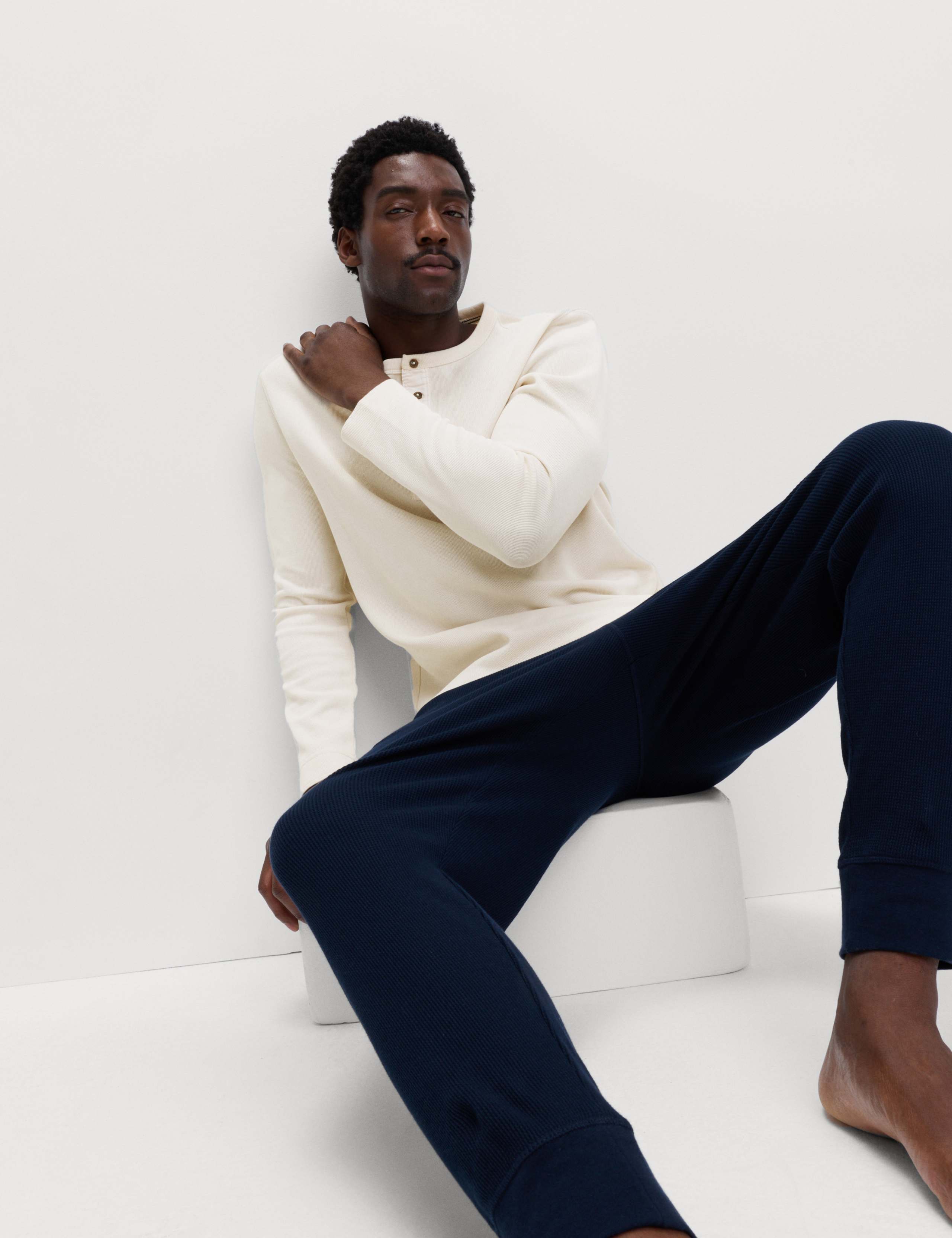 Cotton Rich Ribbed Loungewear Top 6 of 6