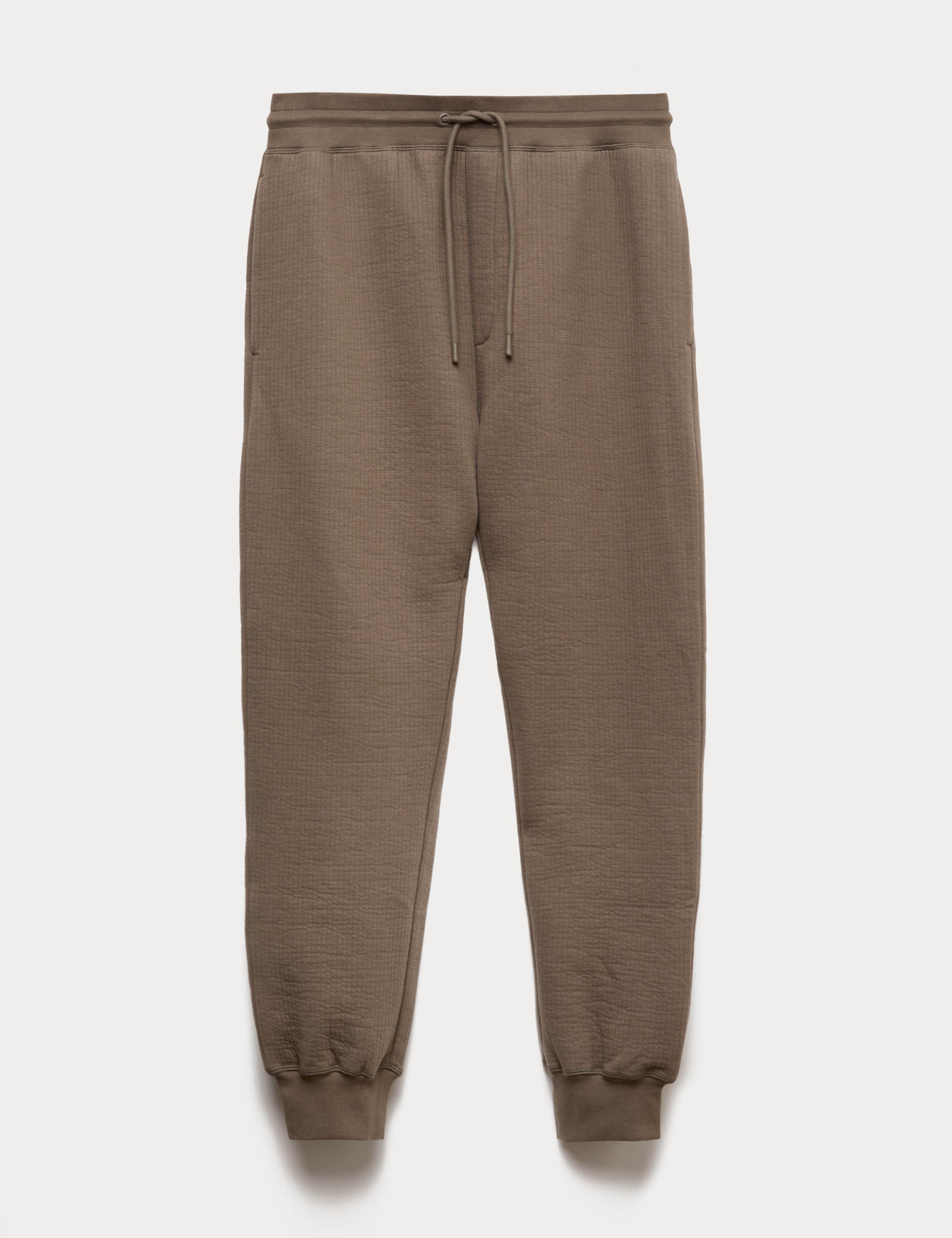 Cotton Rich Quilted Ribbed Joggers 2 of 4