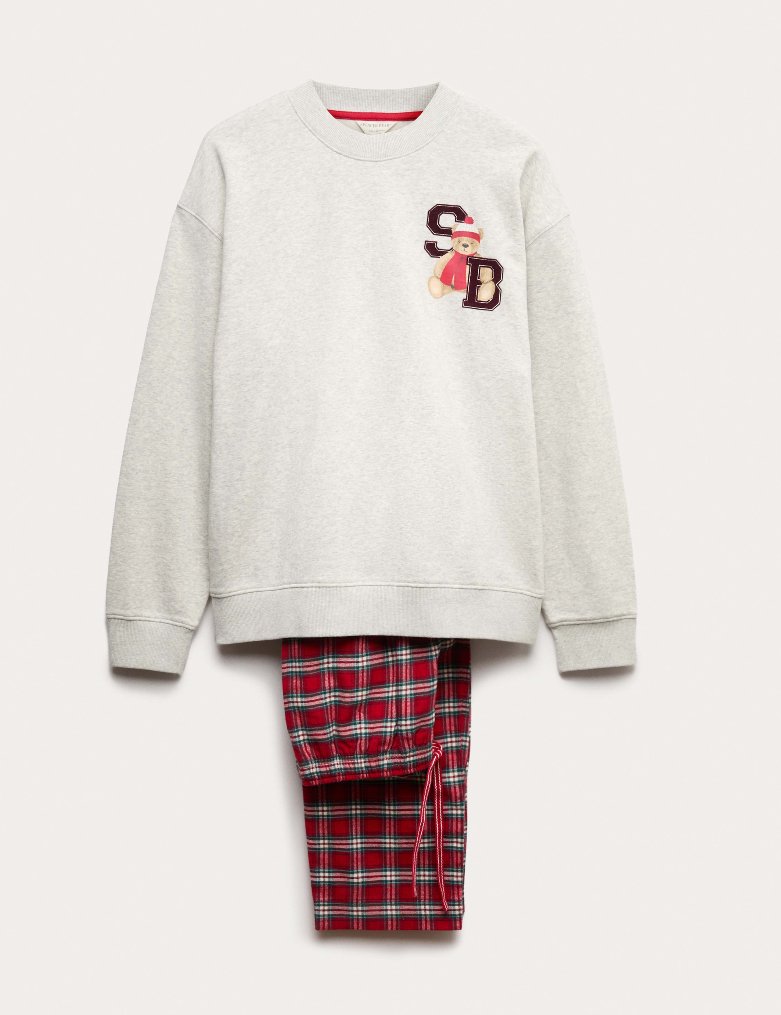 Pure Cotton Spencer Bear™ Christmas Pyjama Set 2 of 5