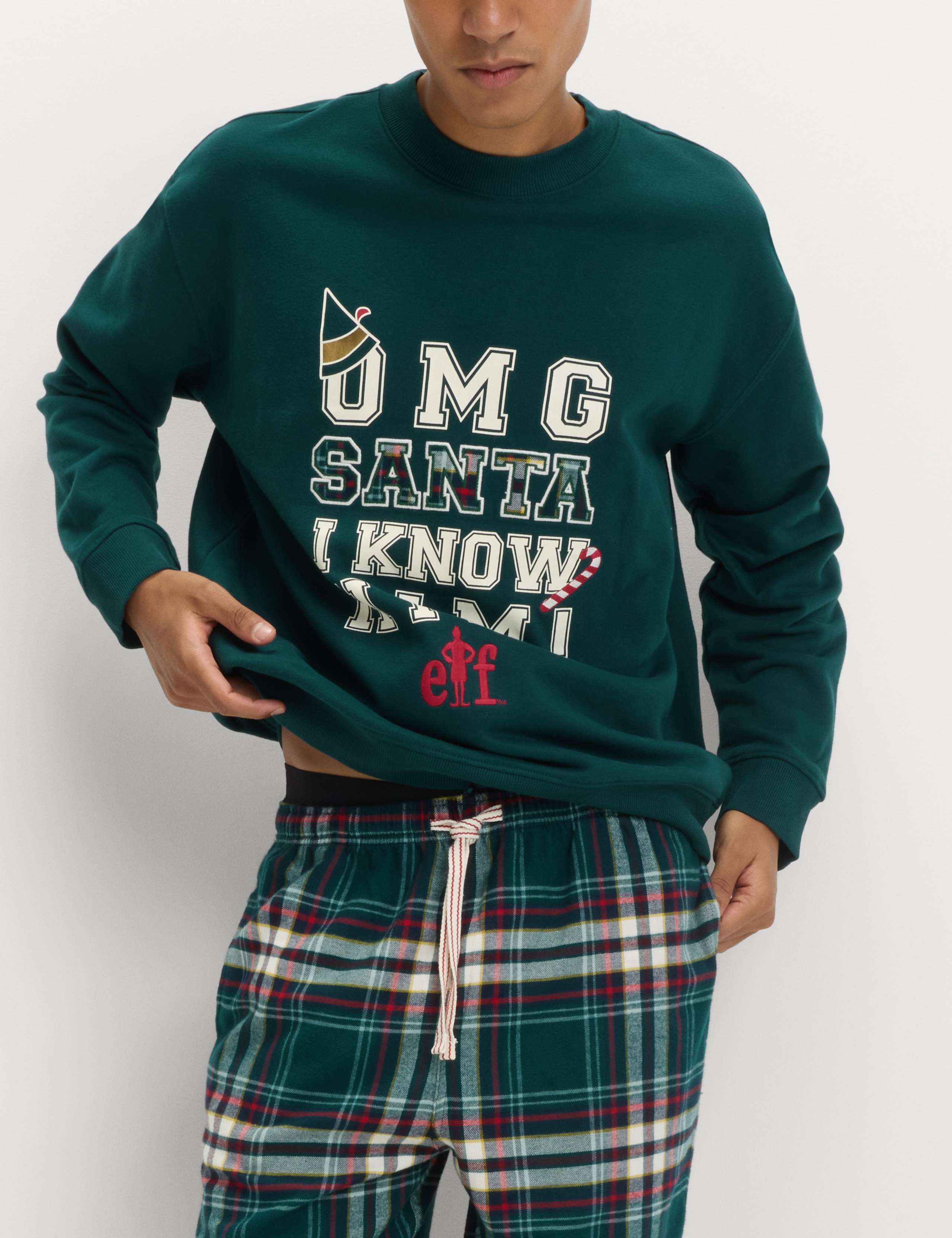 Cotton Rich Elf Family Christmas Pyjama Set 1 of 5