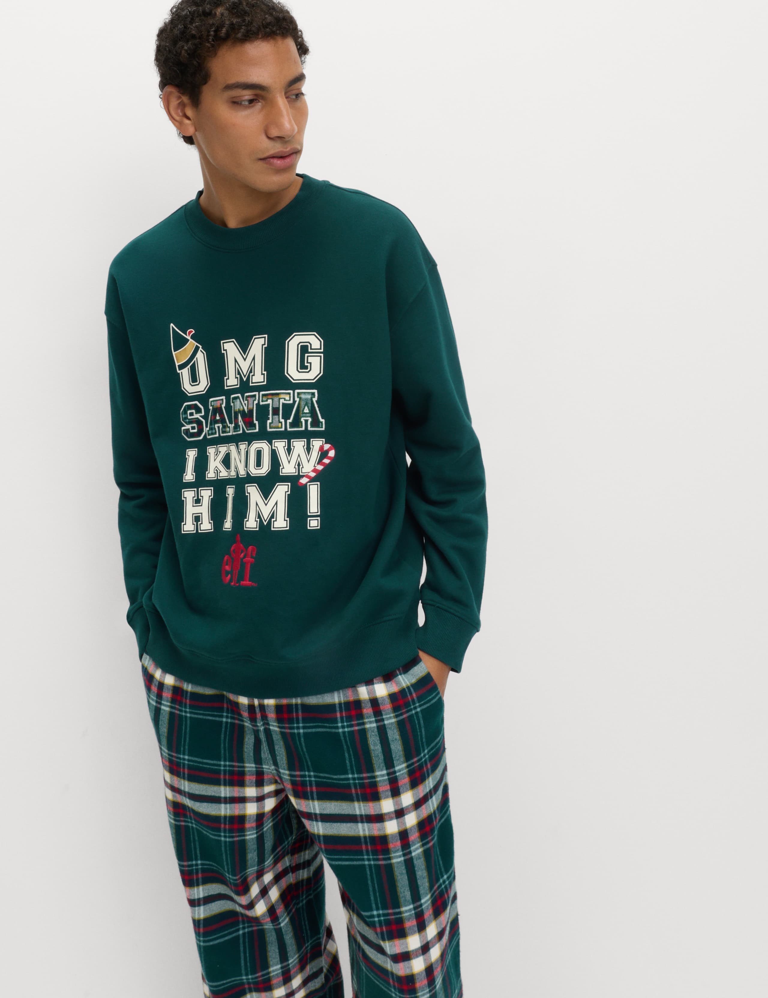 Cotton Rich Elf Family Christmas Pyjama Set 4 of 5