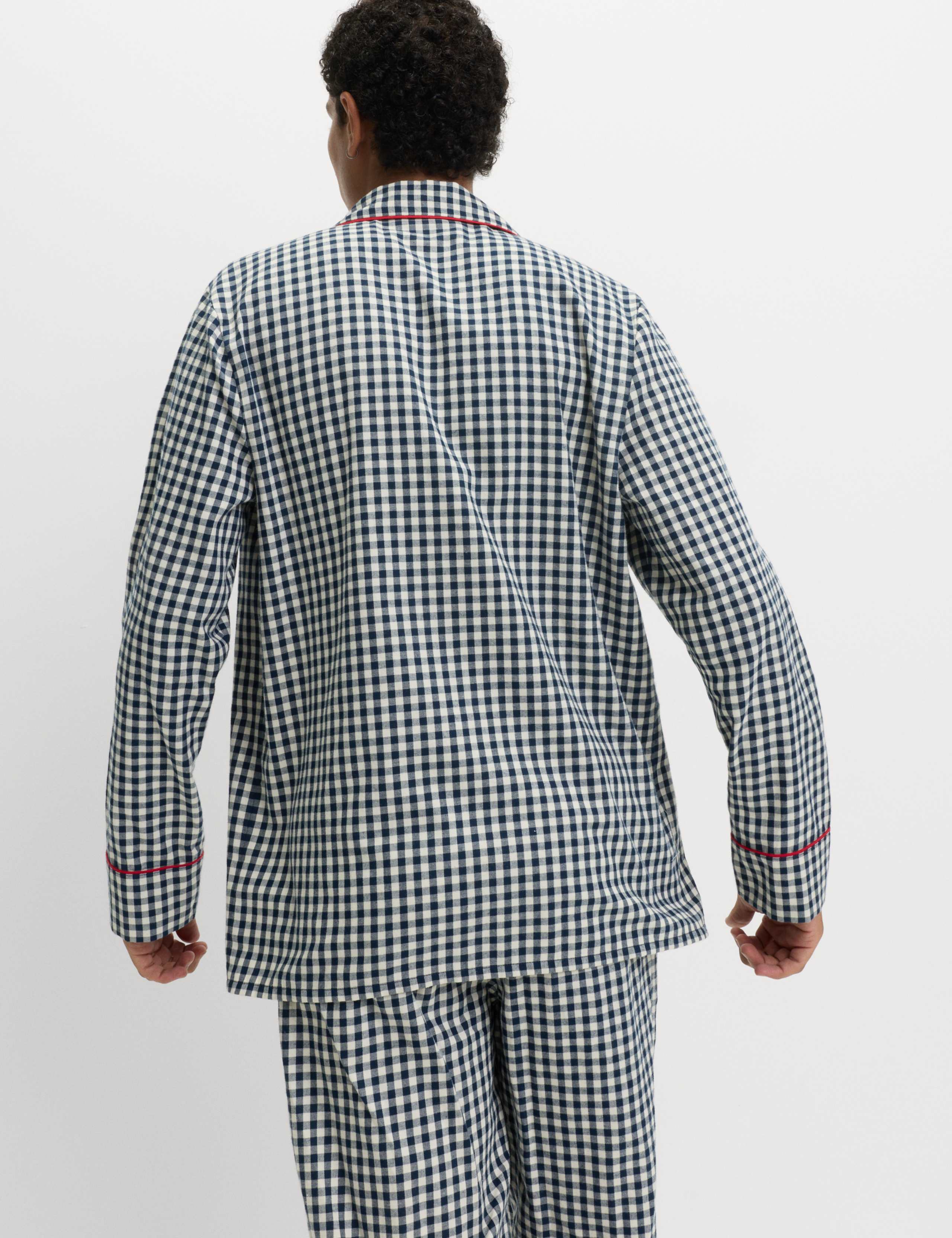 Pure Cotton Family Christmas Gingham Pyjama Set 6 of 6