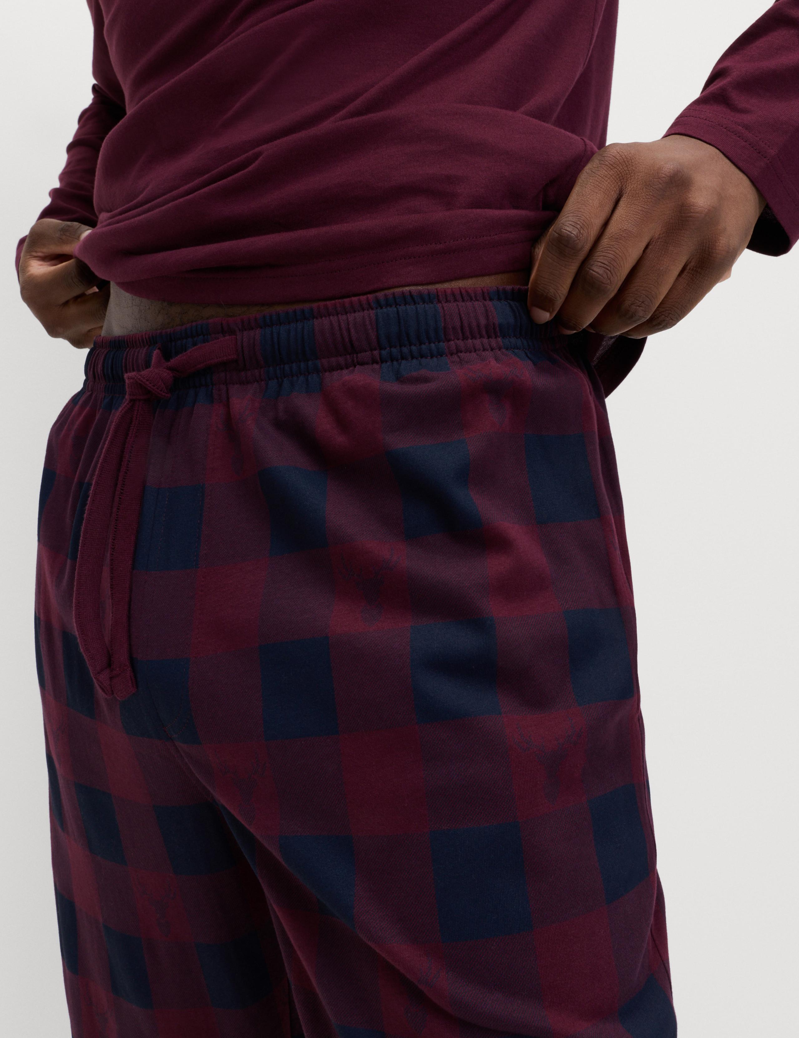 Pure Cotton Christmas Pyjama Joggers 4 of 5