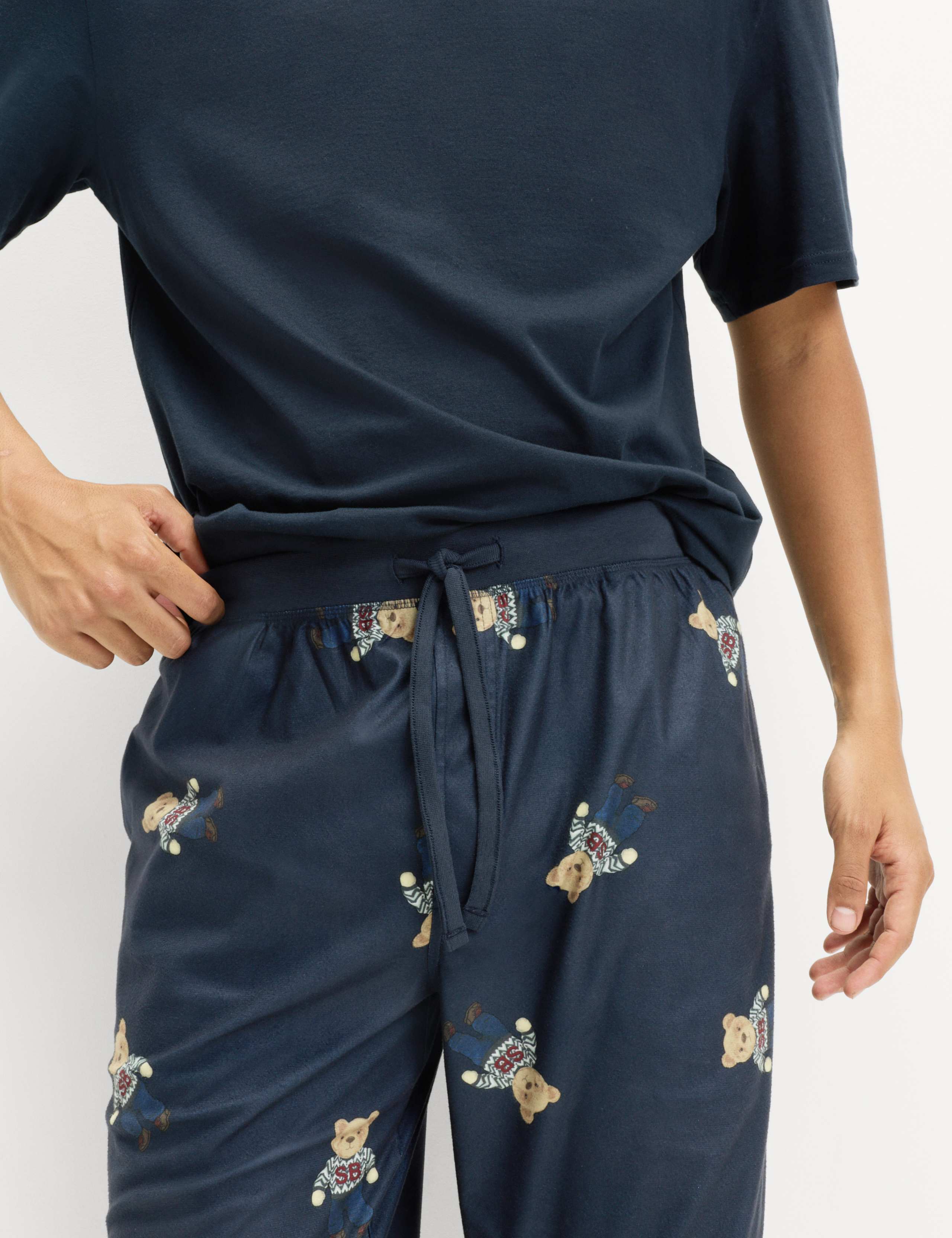 Pure Cotton Spencer Bear™ Print Joggers 3 of 5