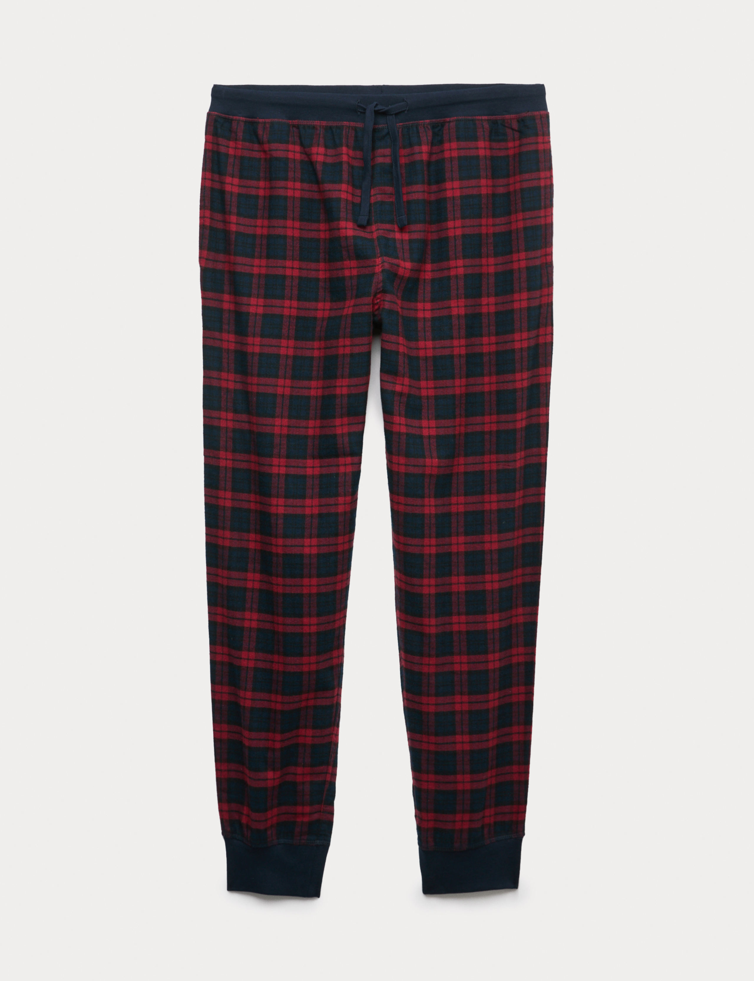 Pure Cotton Checked Pyjama Bottoms 2 of 5