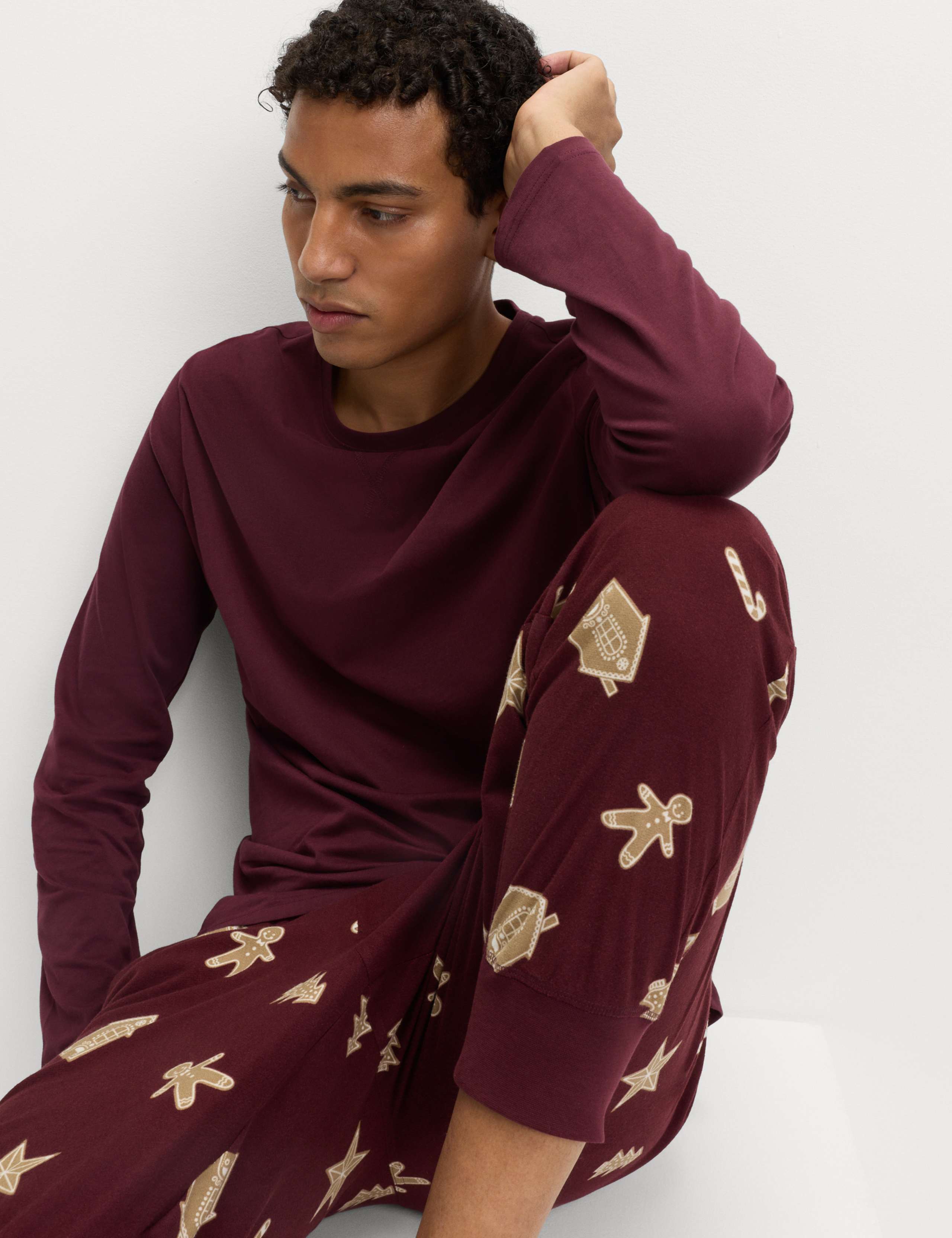 Pure Cotton Gingerbread Pyjama Set 3 of 6