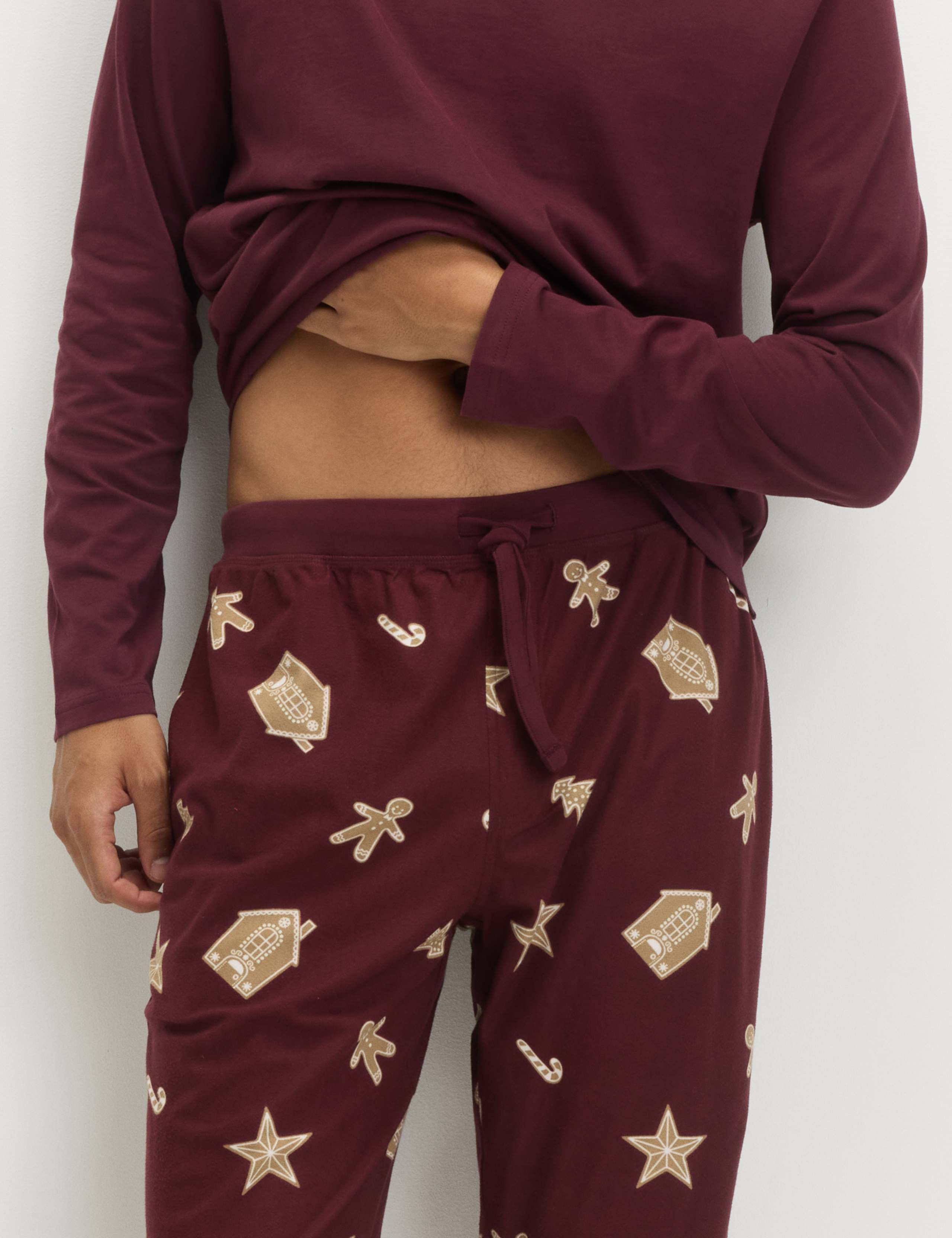 Pure Cotton Gingerbread Pyjama Set 4 of 6