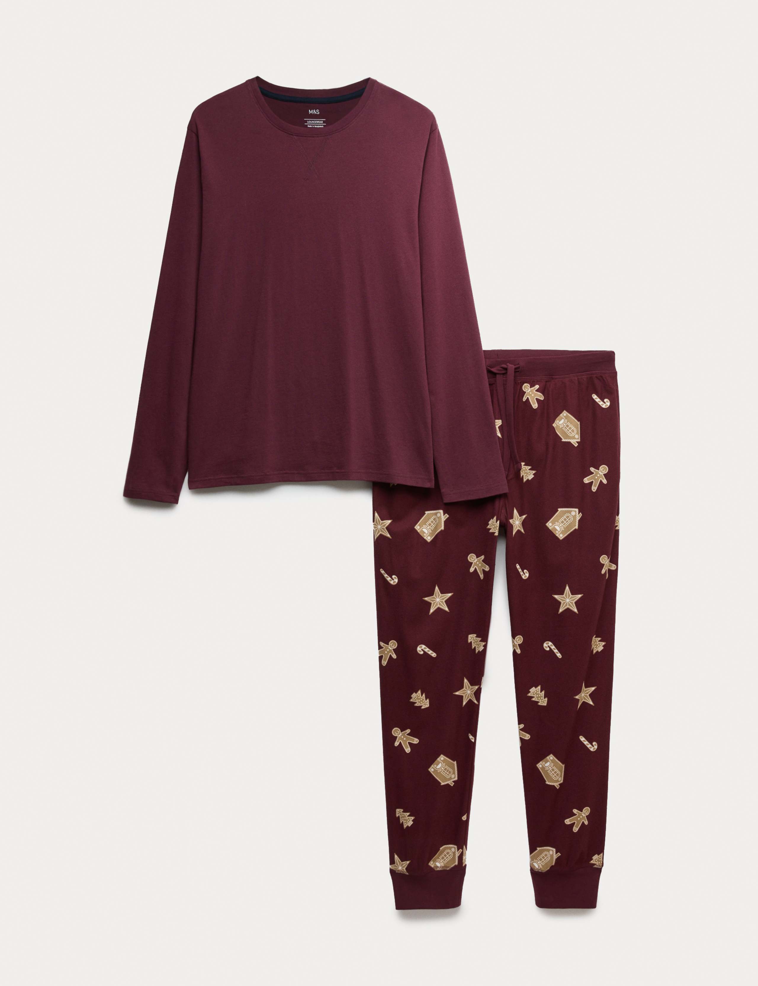 Pure Cotton Gingerbread Pyjama Set 2 of 6