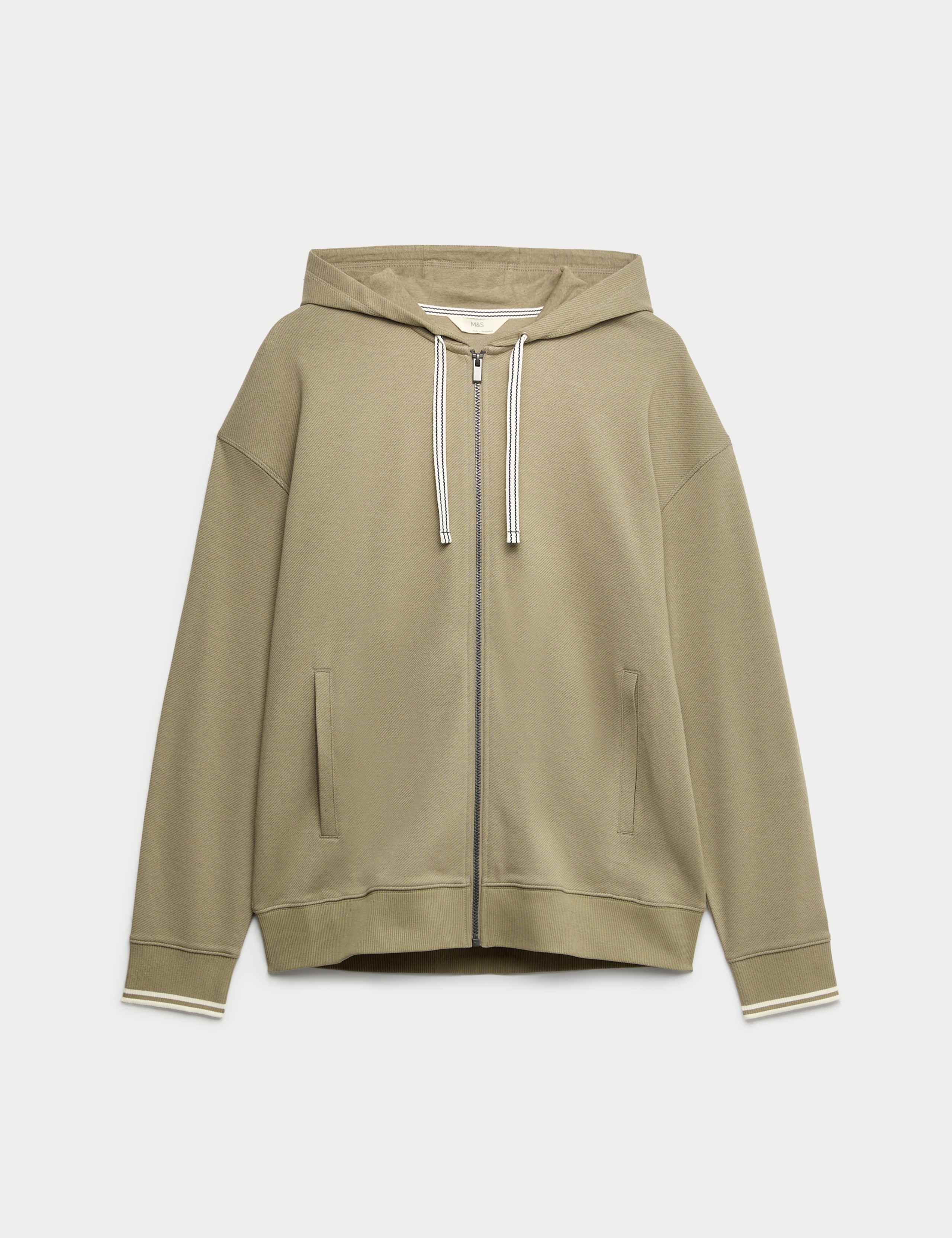 Cotton Rich Zip Up Hoodie 2 of 5
