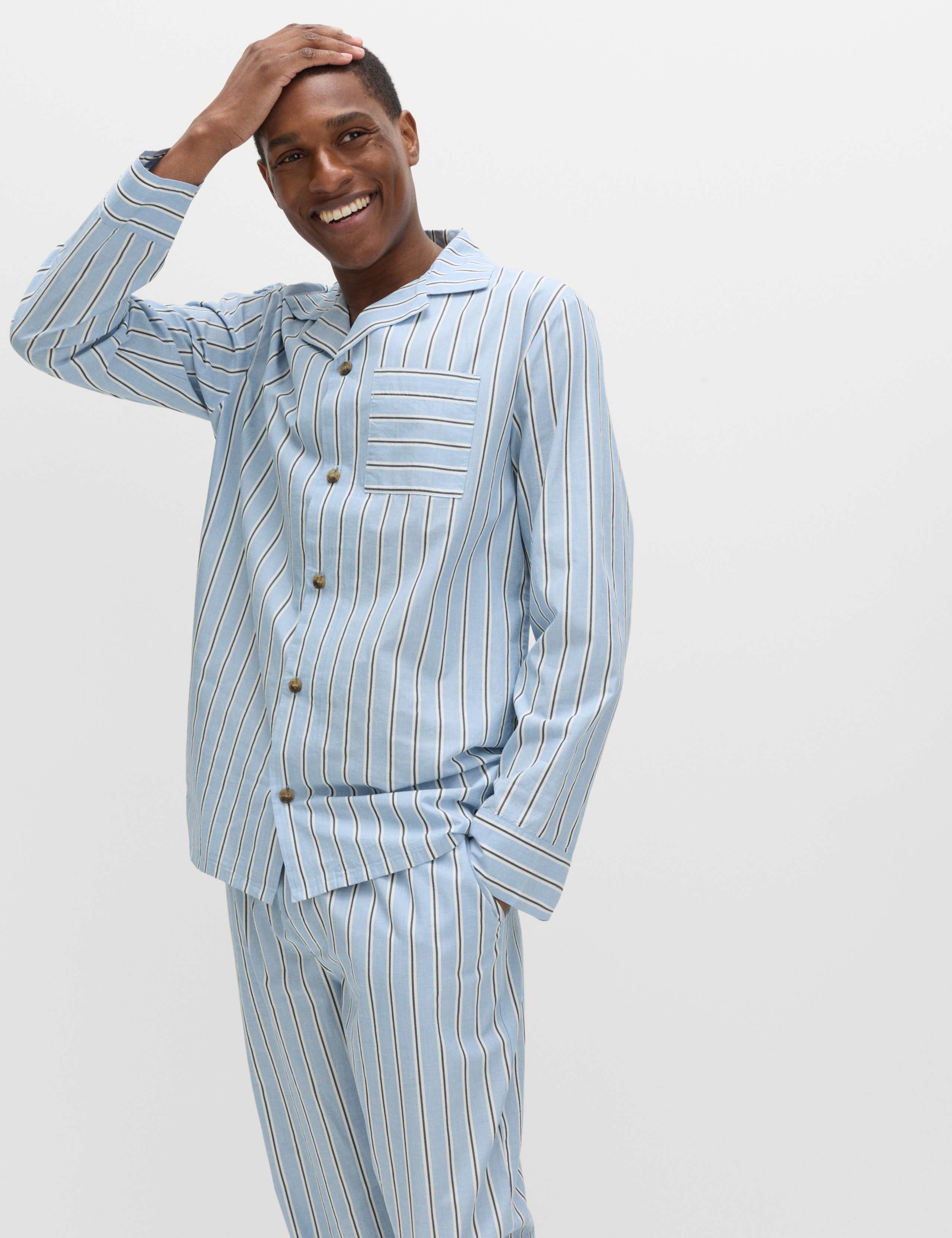 Pure Cotton Striped Pyjama Top 5 of 5