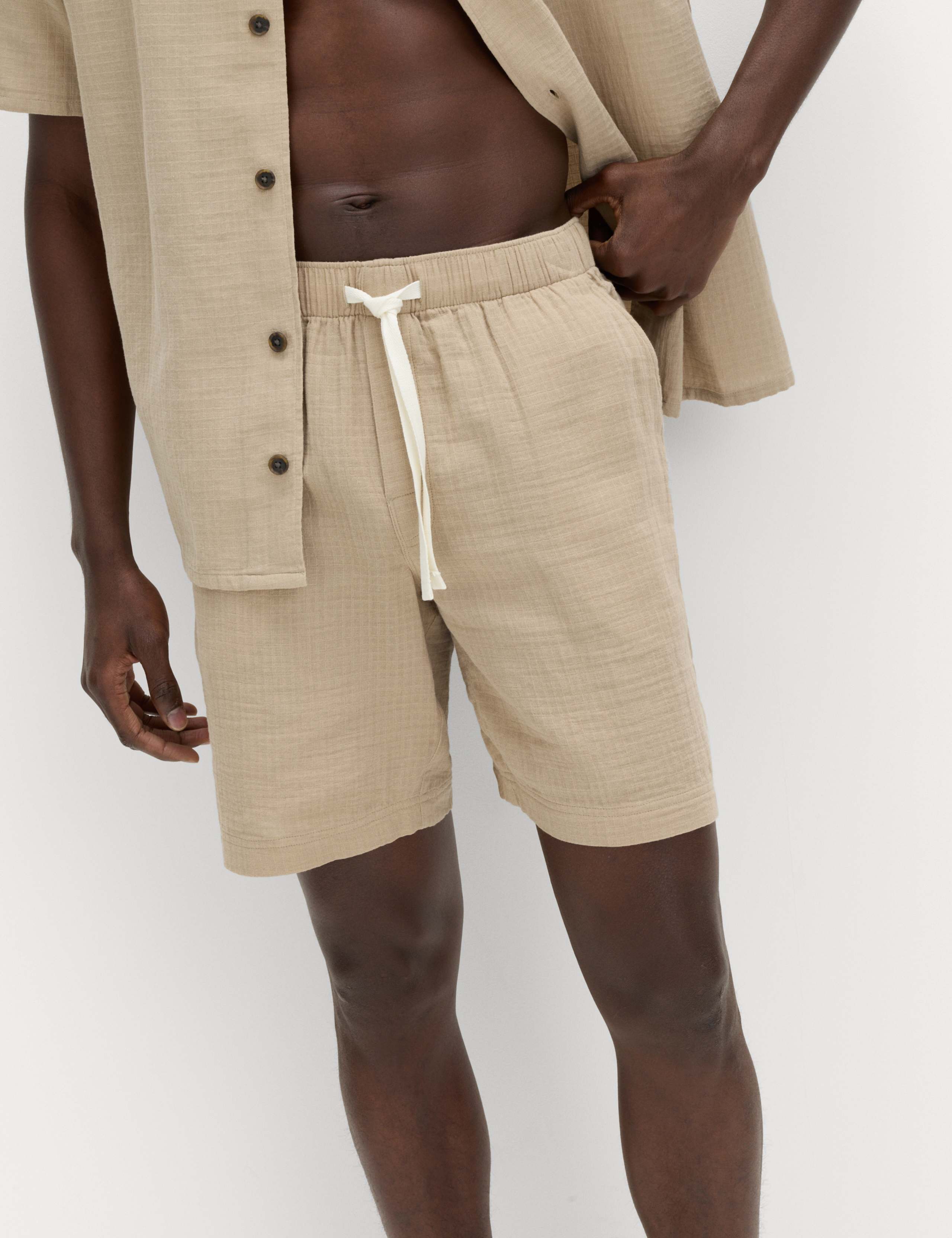 Pure Cotton Woven Loungewear Shorts 1 of 5