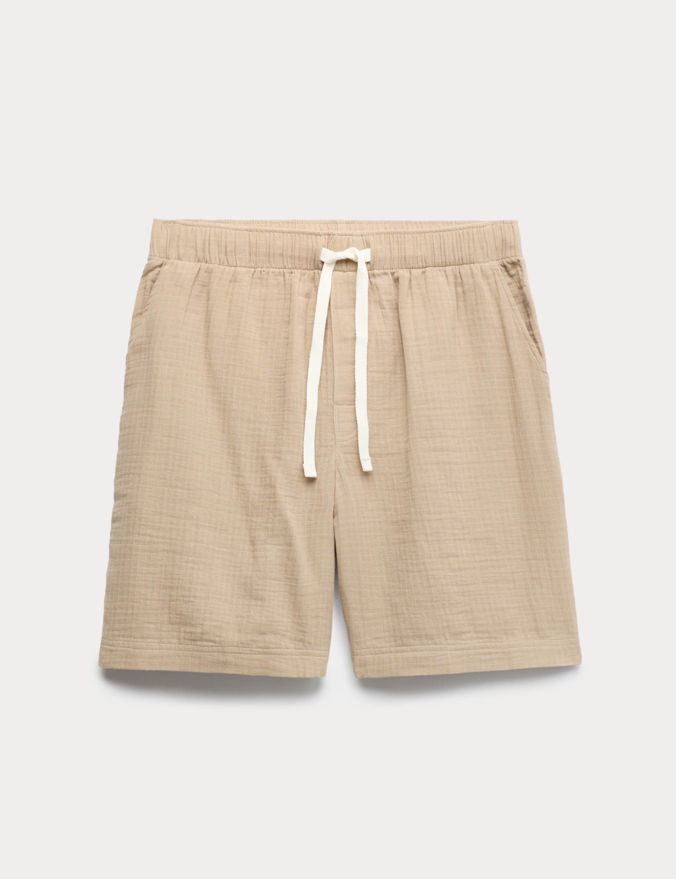 Pure Cotton Woven Loungewear Shorts 2 of 5