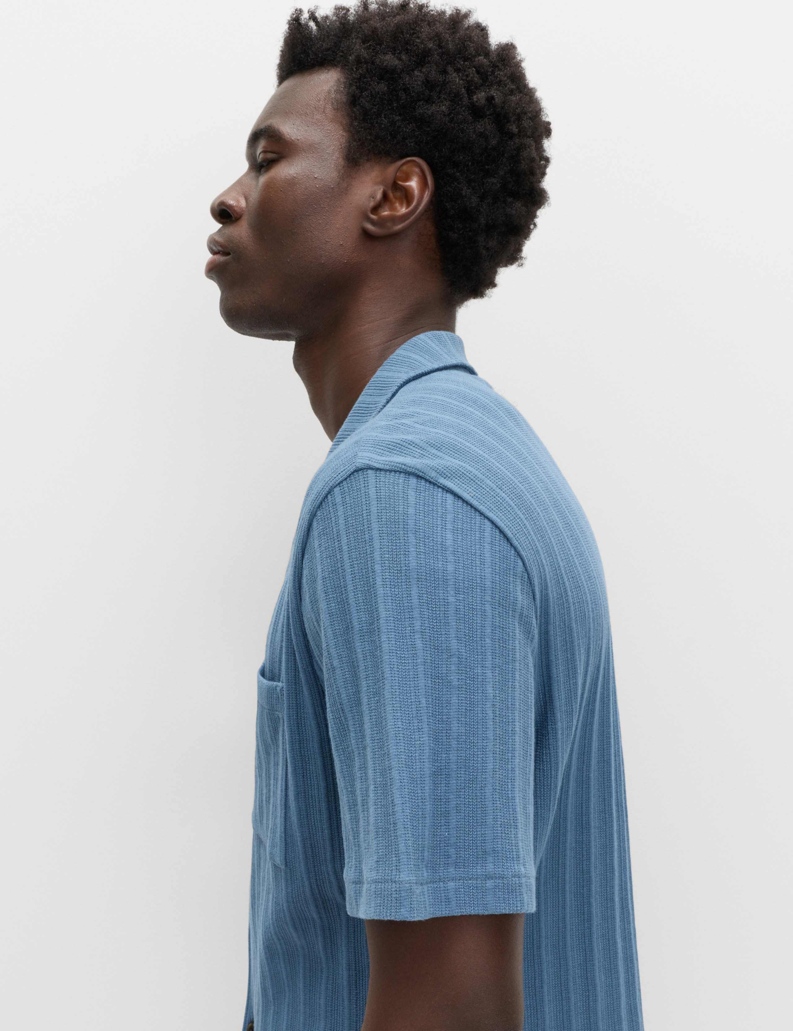 Cotton Rich Jersey Textured Loungewear Top 4 of 6