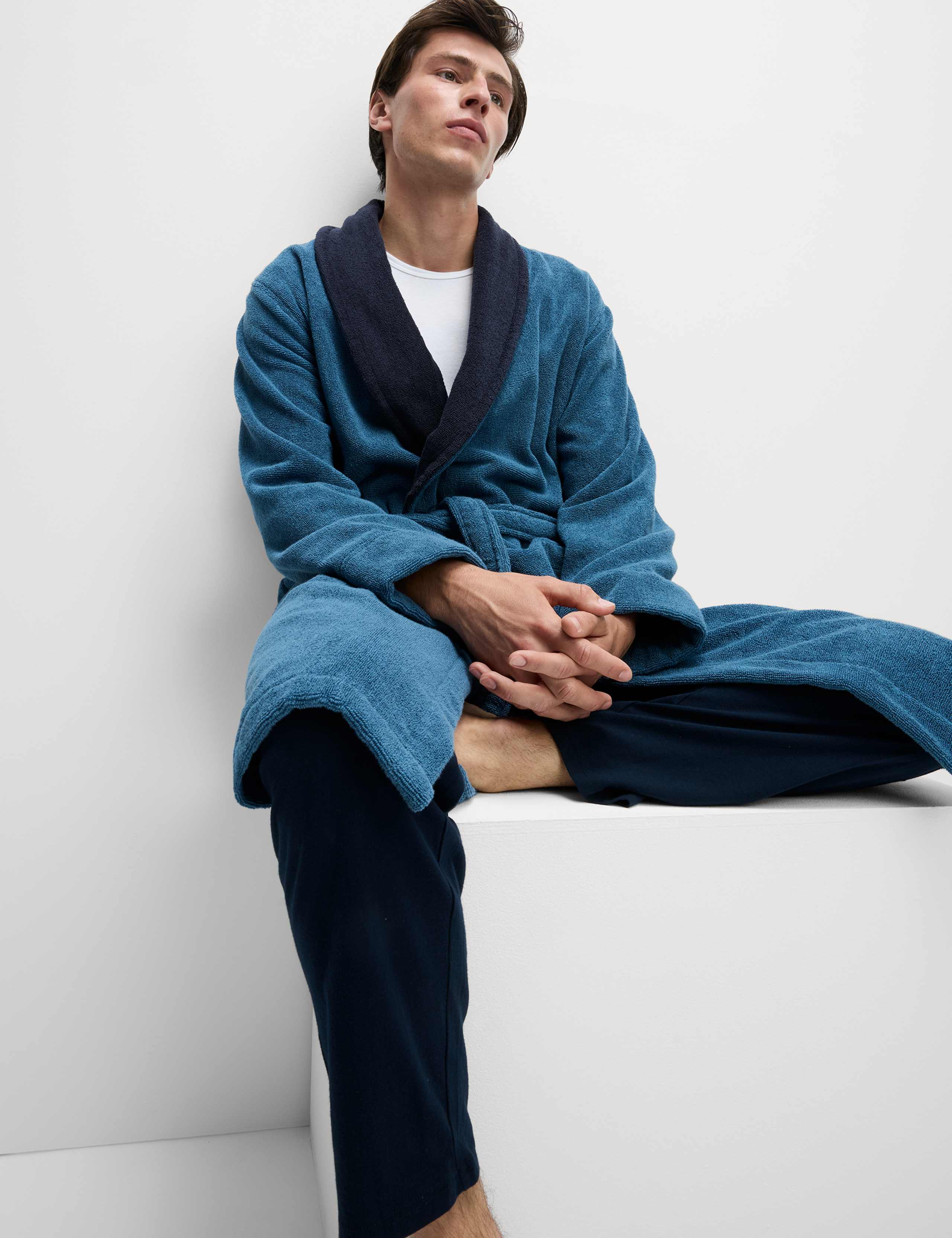 Pure Cotton Towelling Dressing Gown 6 of 6