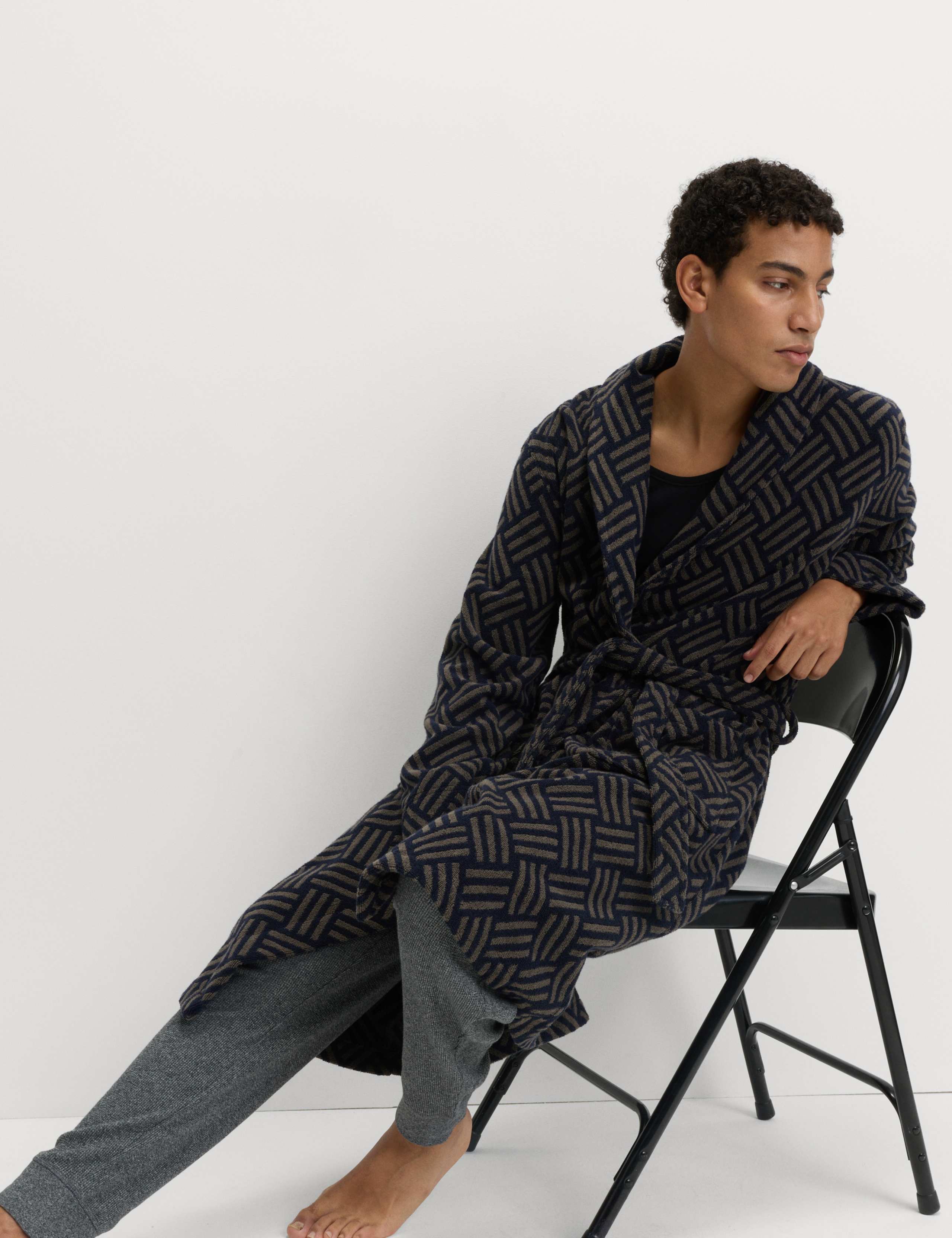 Pure Cotton Towelling Dressing Gown 6 of 6