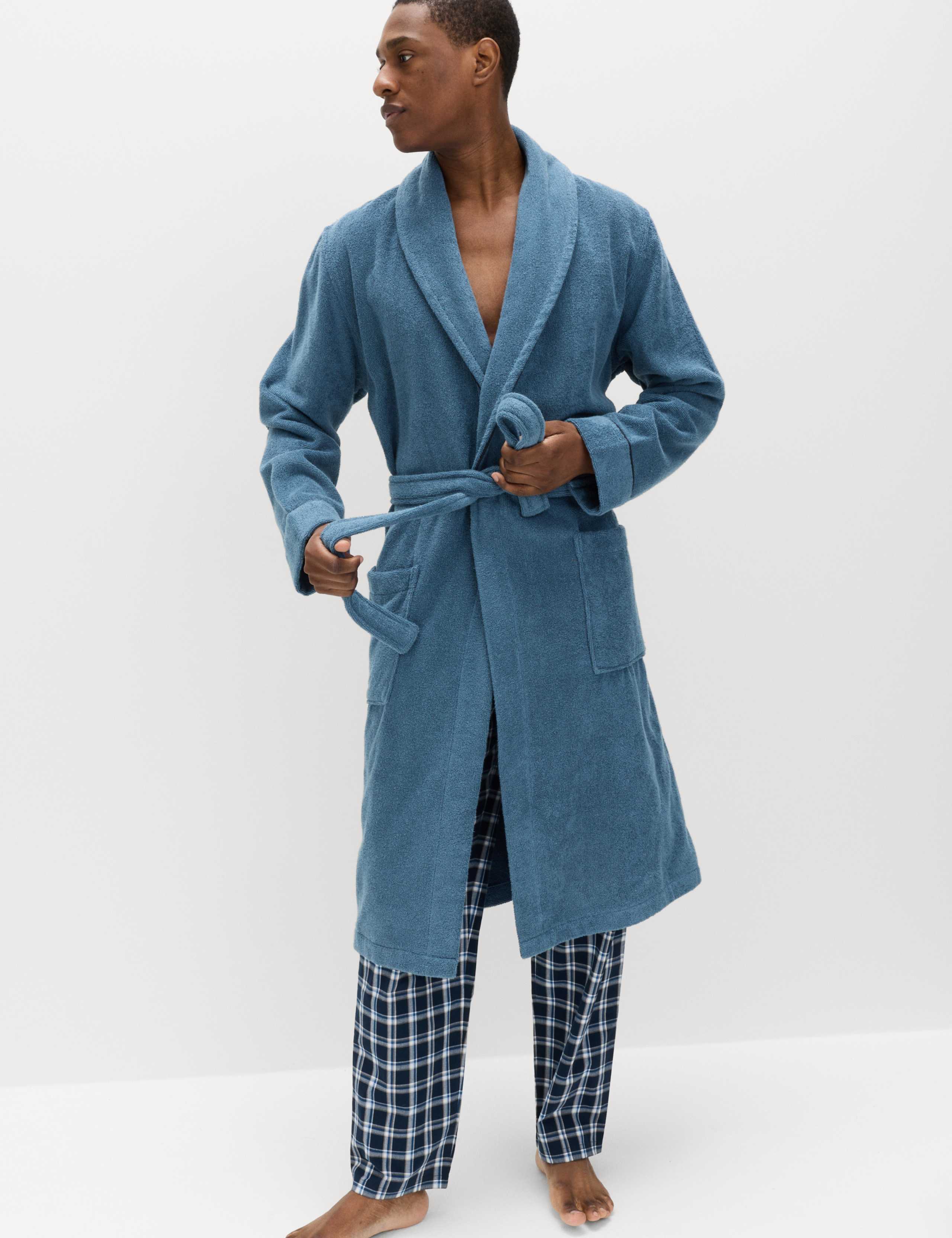Pure Cotton Towelling Dressing Gown 4 of 5