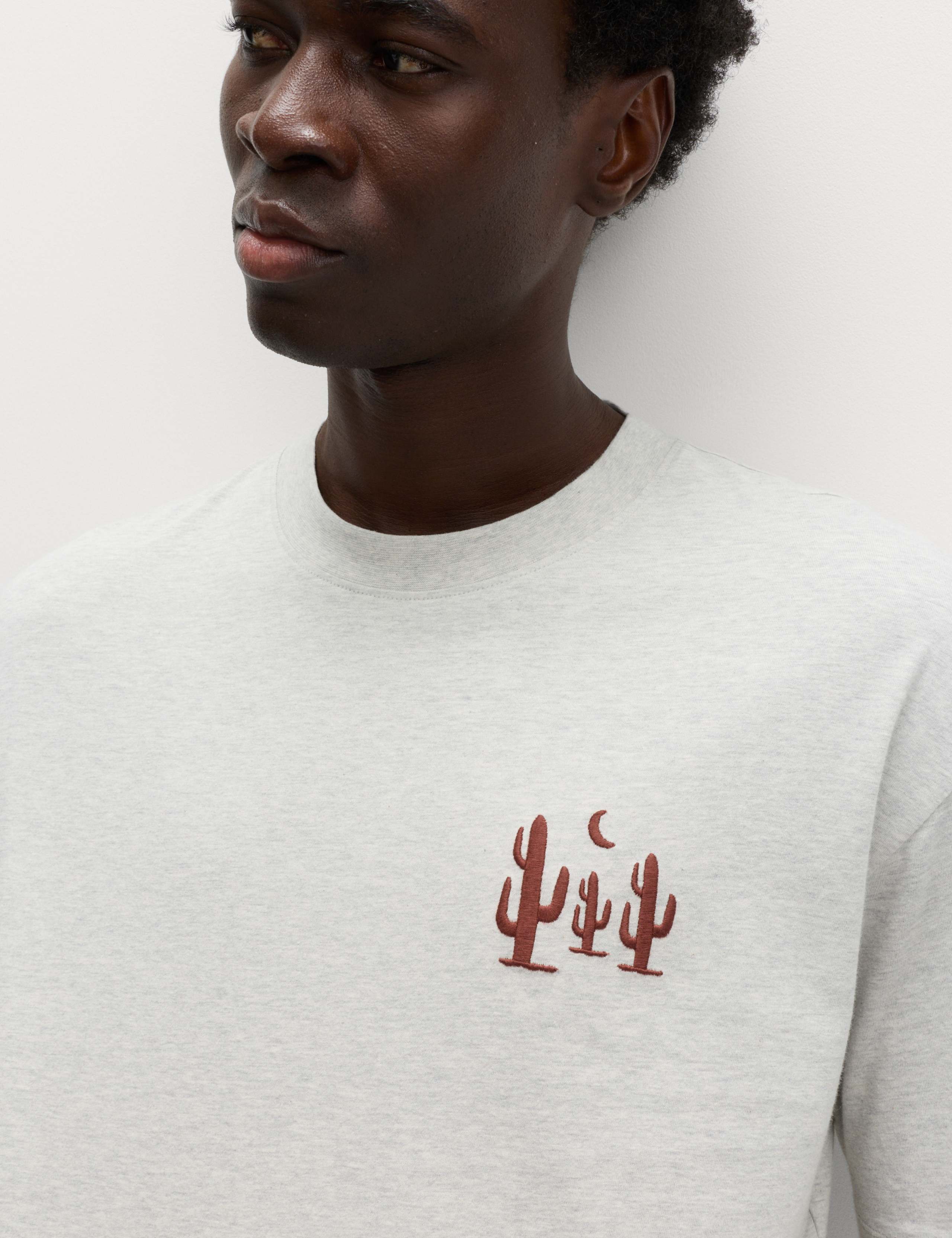 Pure Cotton Cactus Embroidery Pyjama Set 3 of 6