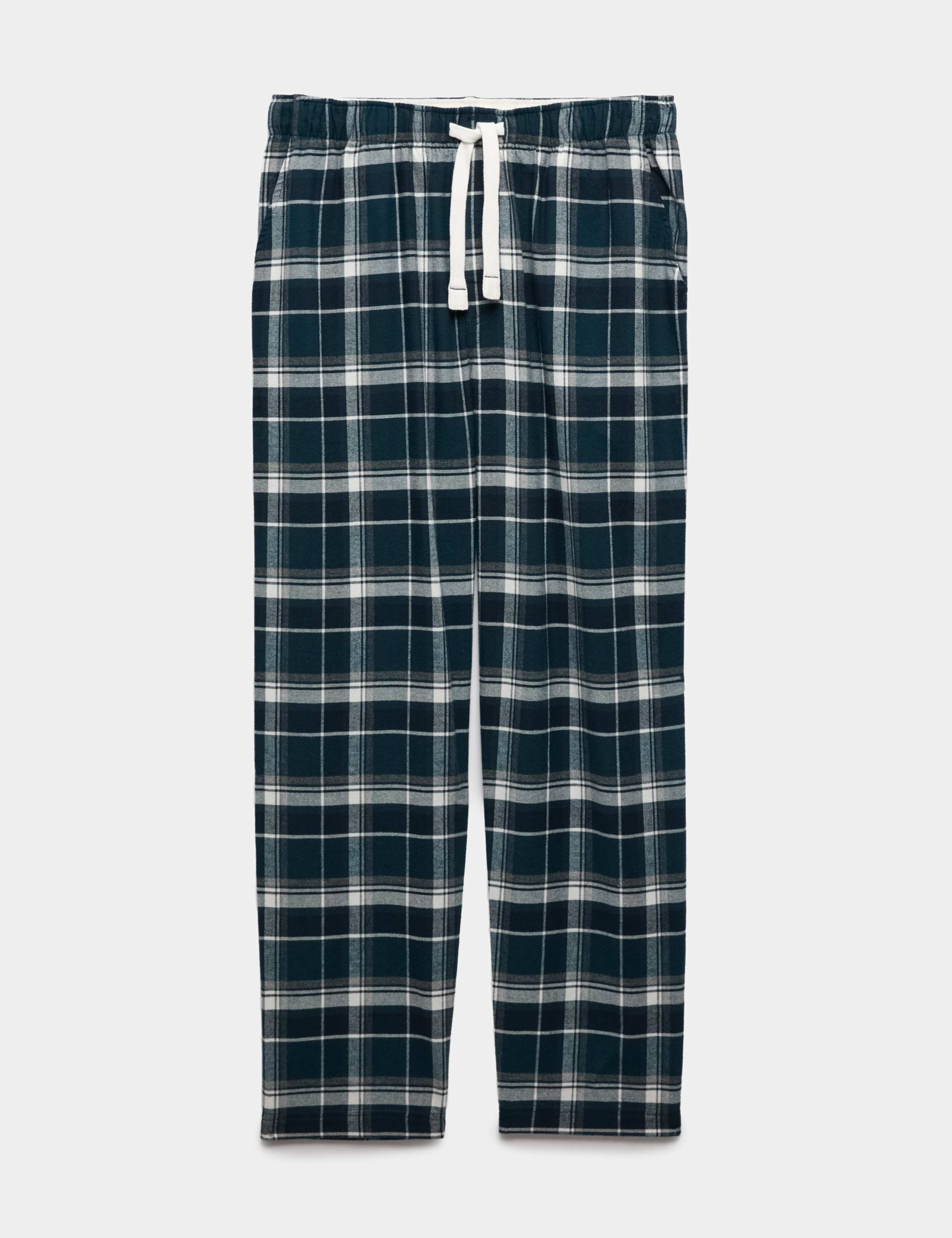 Pure Cotton Checked Loungewear Bottoms 2 of 5