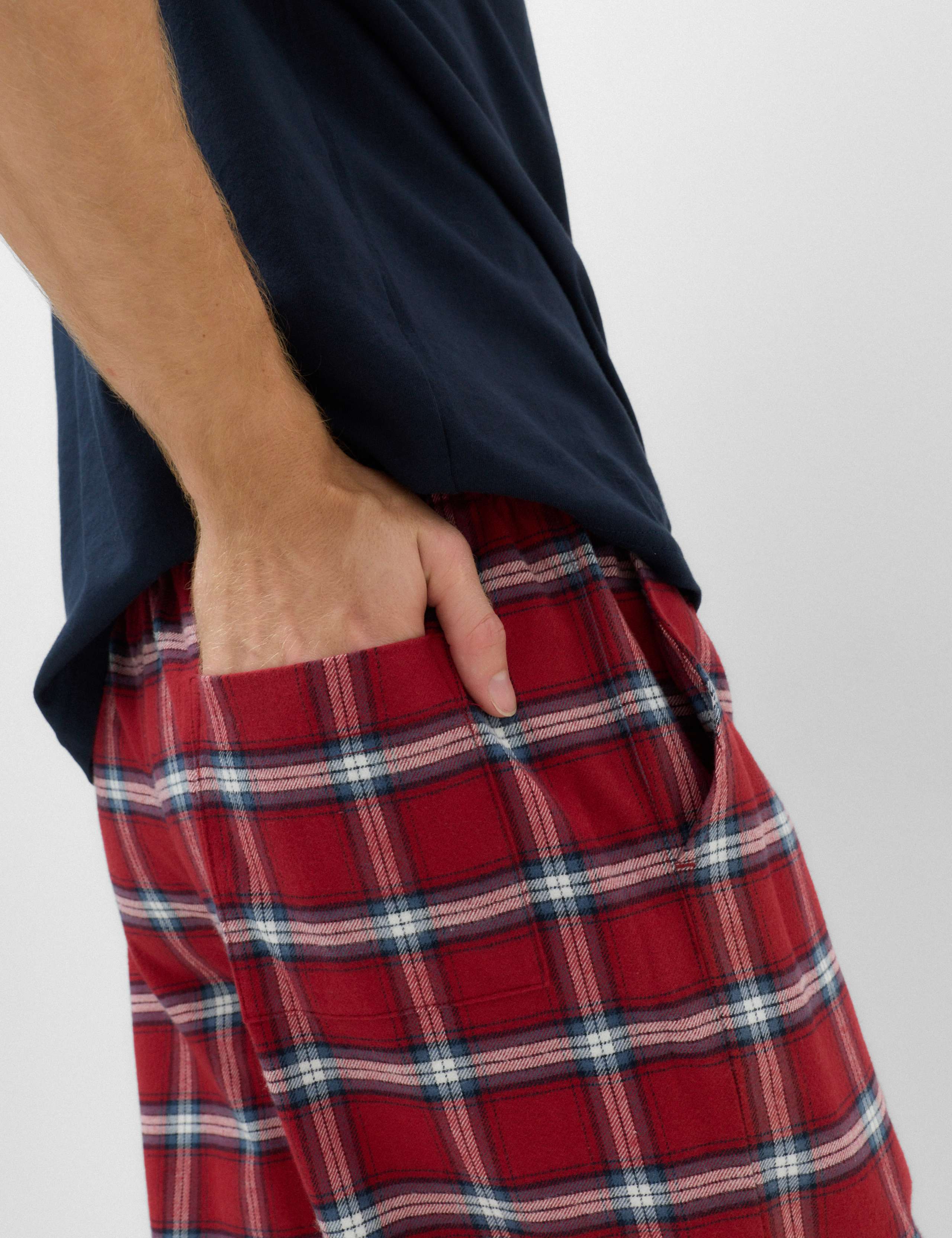 Pure Cotton Checked Pyjama Bottoms 4 of 6
