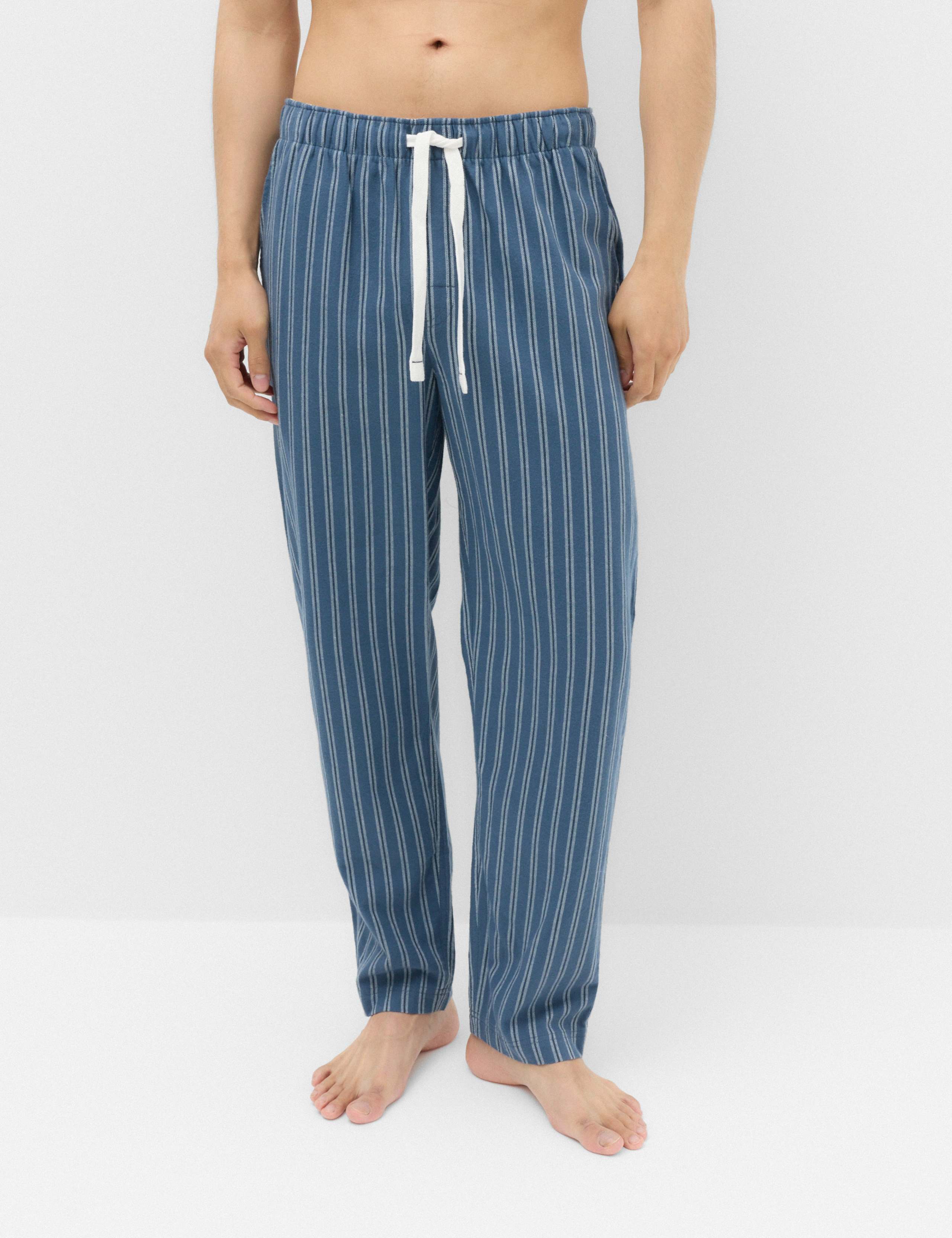 Pure Cotton Striped Loungewear Bottoms 3 of 5