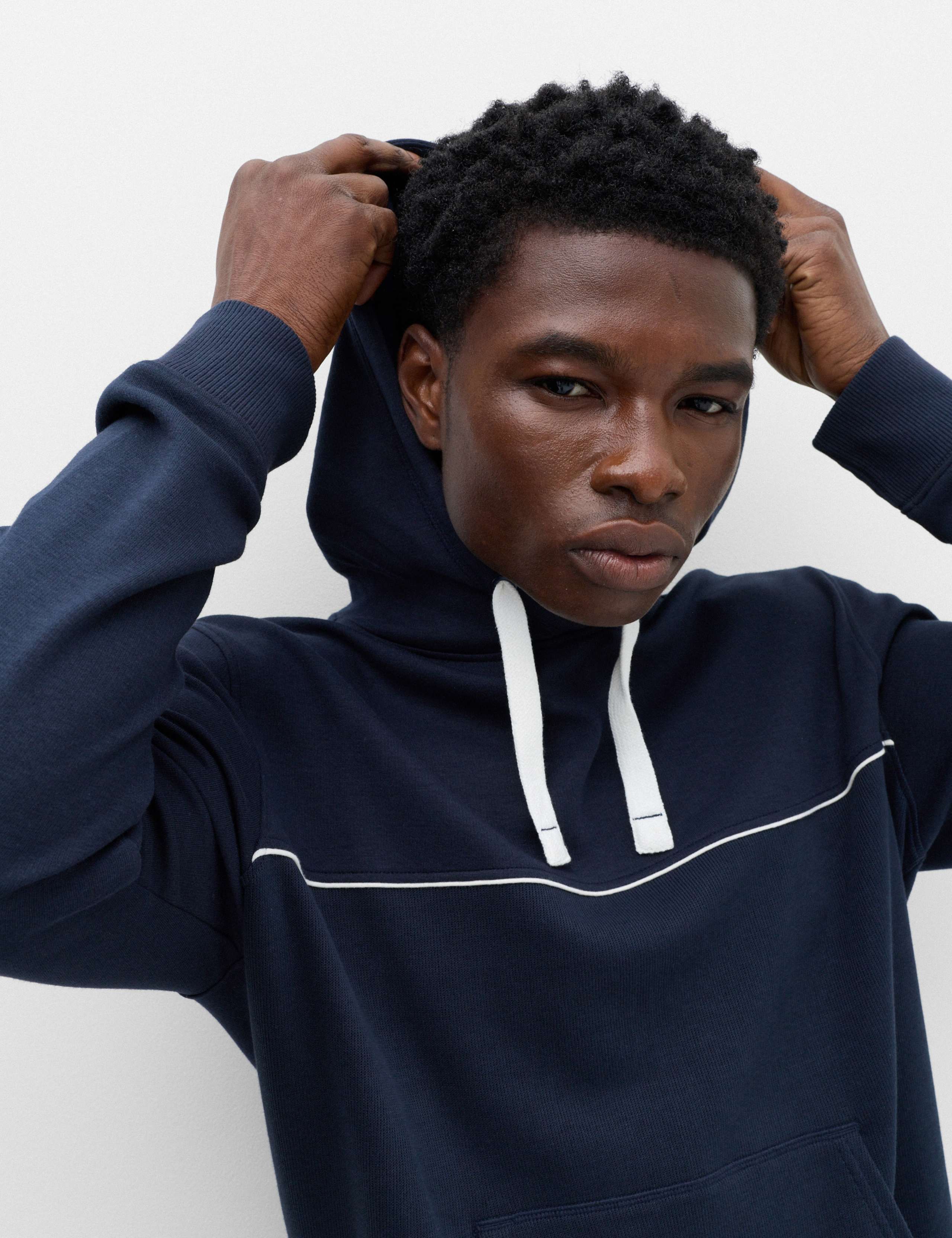 Cotton Rich Ribbed Hoodie 3 of 6