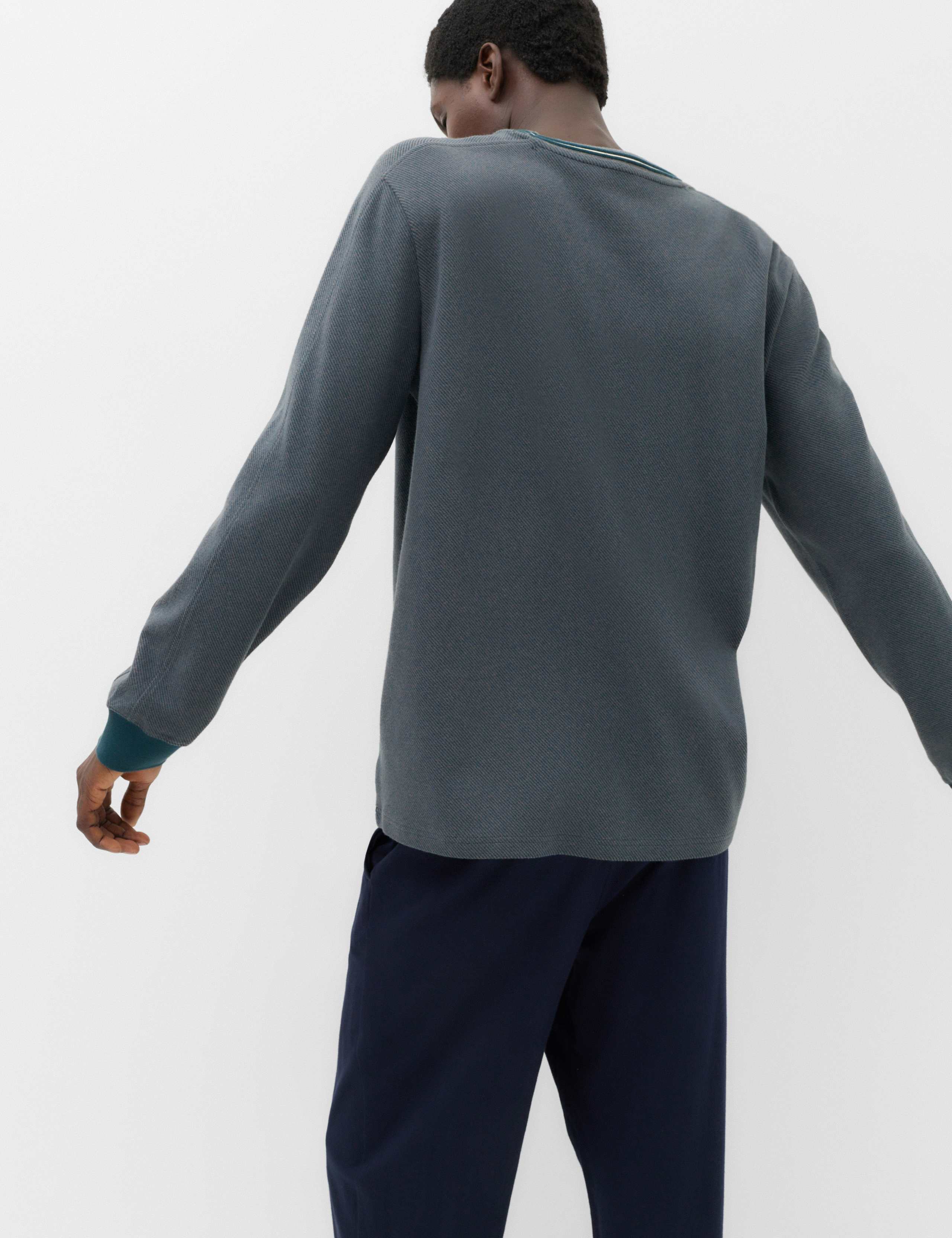 Cotton Rich Textured Loungewear Top 5 of 6