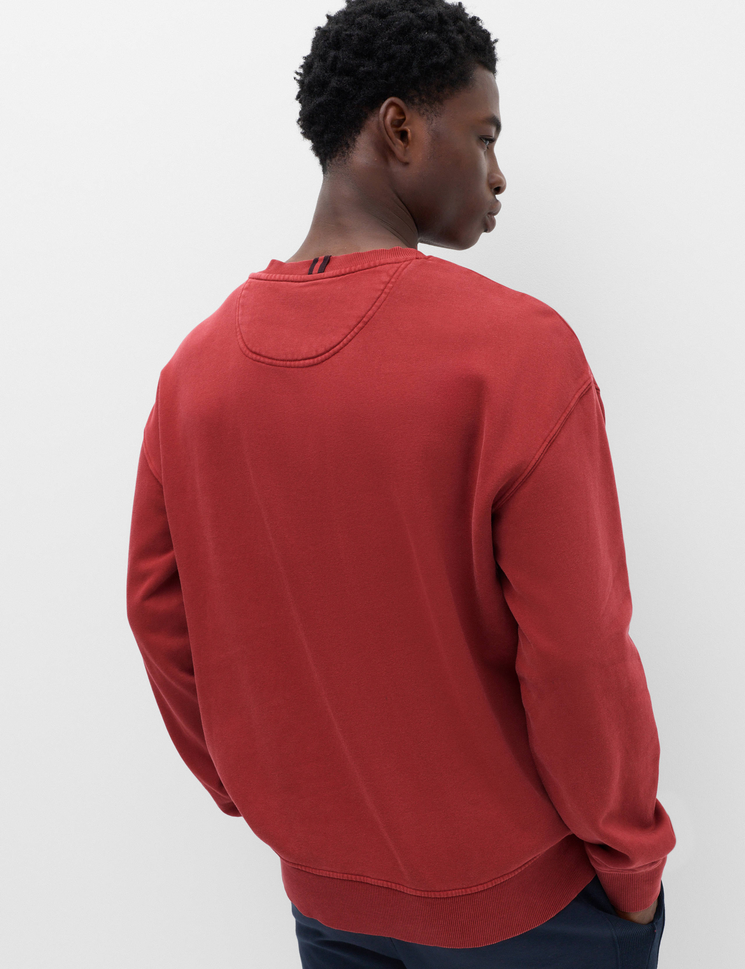 Cotton Rich Garment Dye Loungewear Sweatshirt 5 of 6