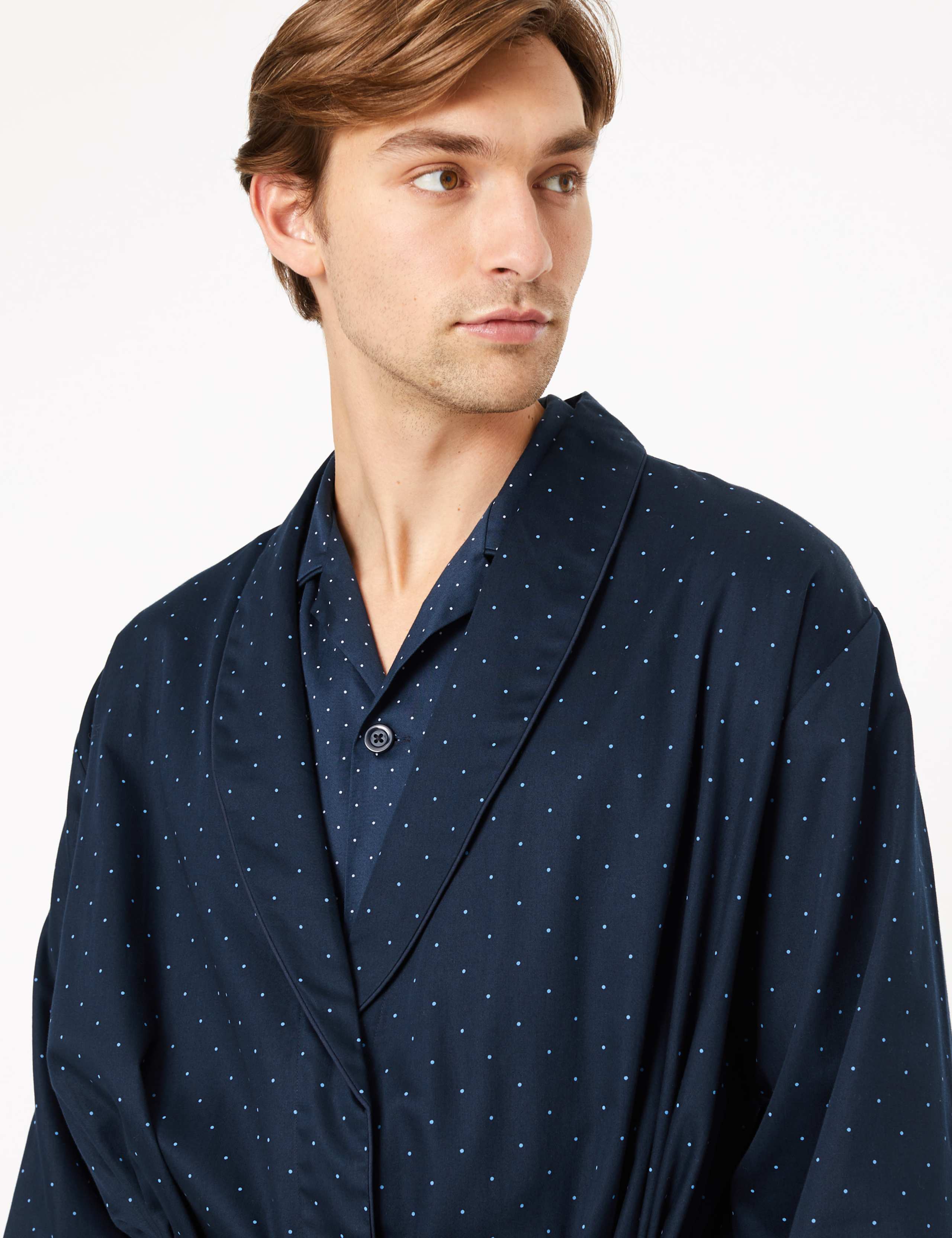 Big & Tall Pure Cotton Dressing Gown 2 of 3
